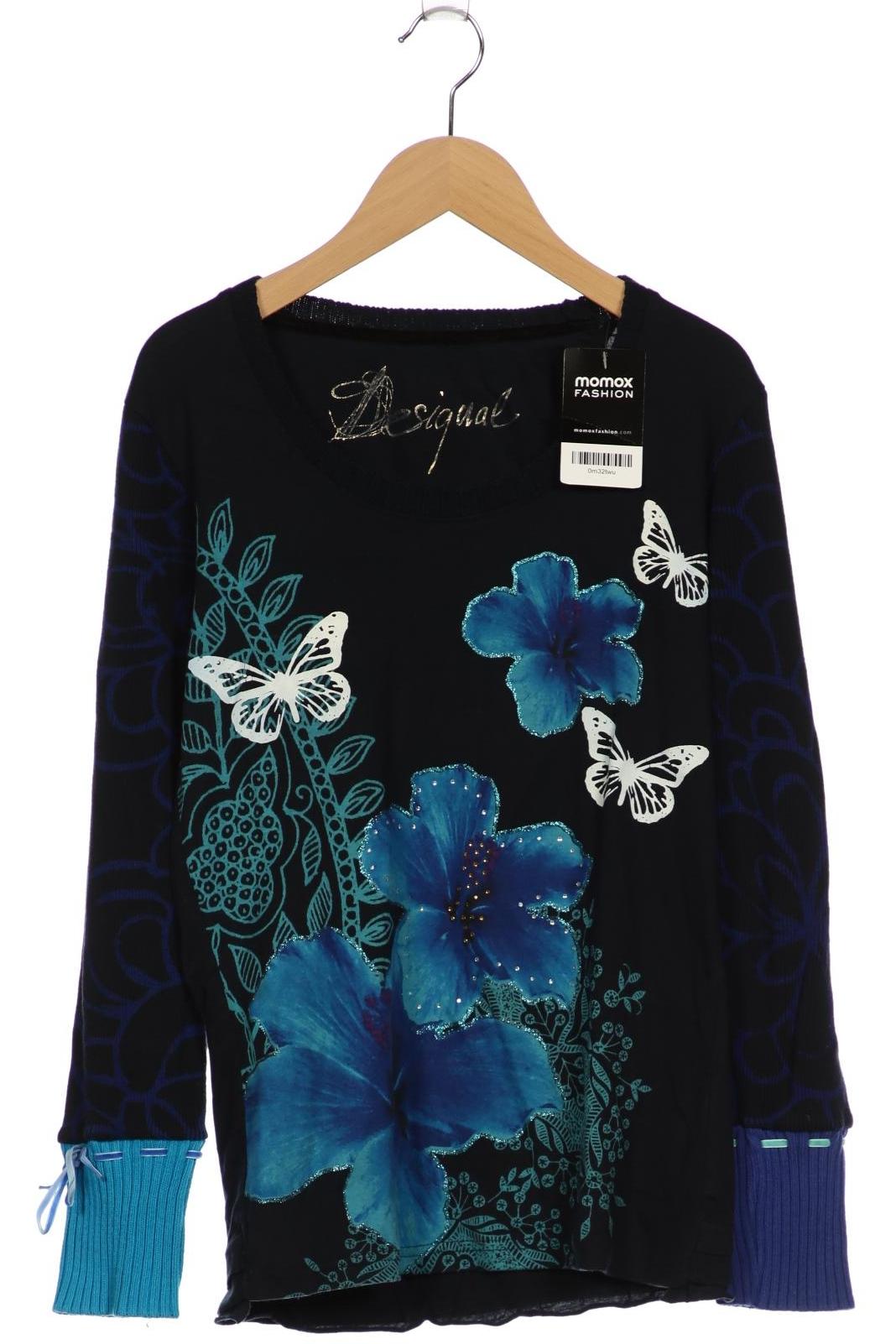 

Desigual Damen Langarmshirt, blau, Gr. 38