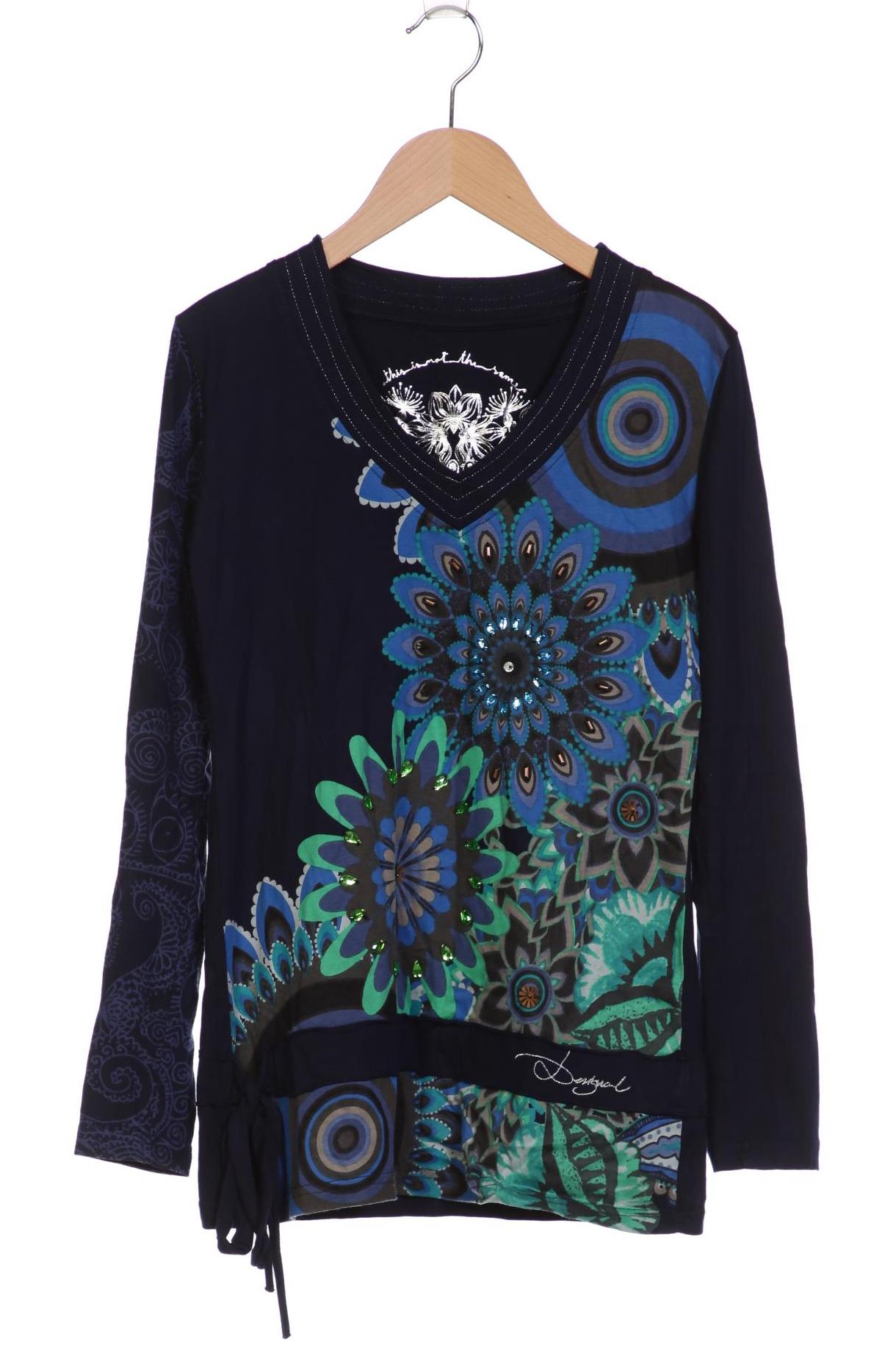 

Desigual Damen Langarmshirt, marineblau, Gr. 36