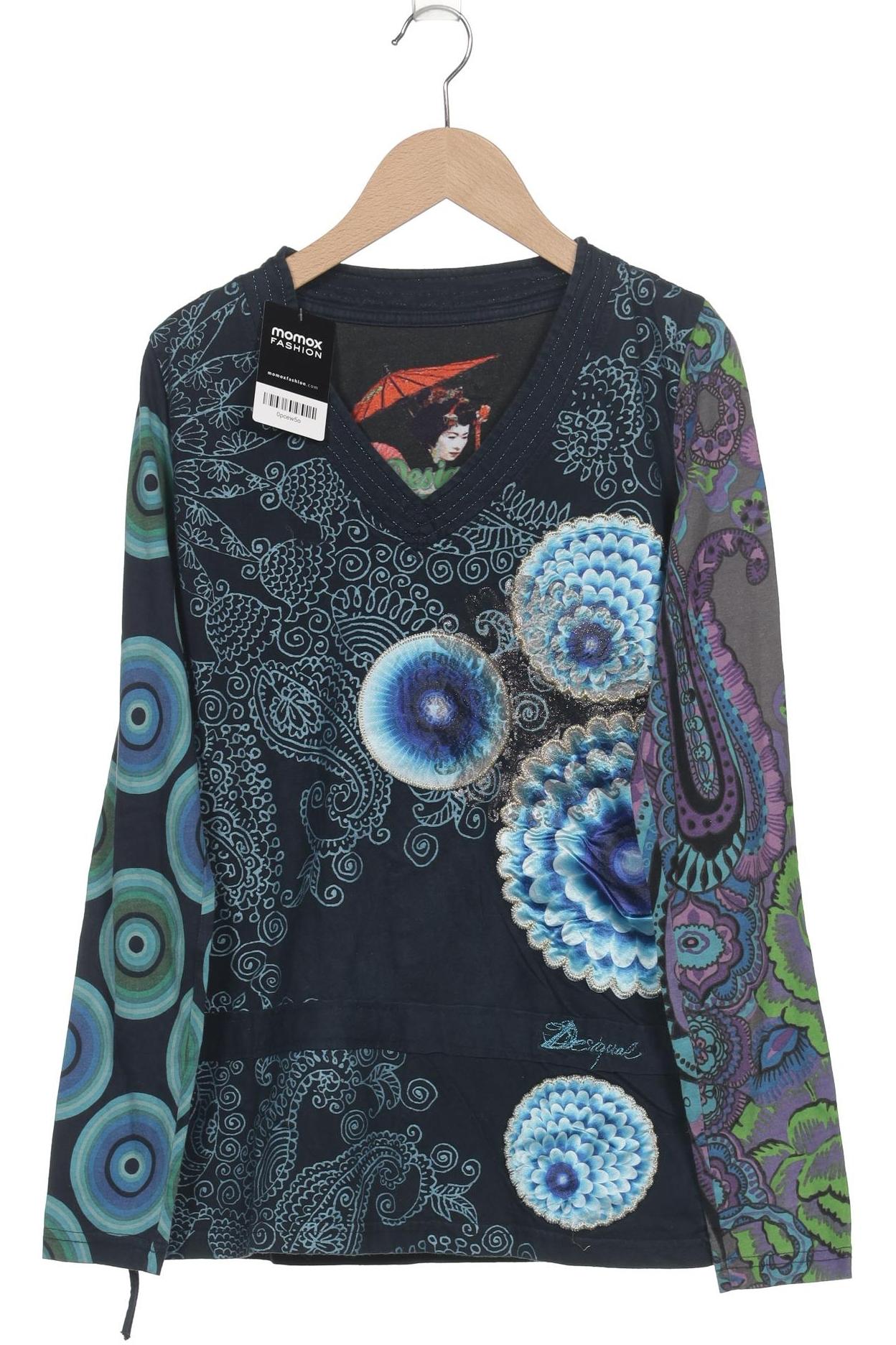 

Desigual Damen Langarmshirt, marineblau, Gr. 38