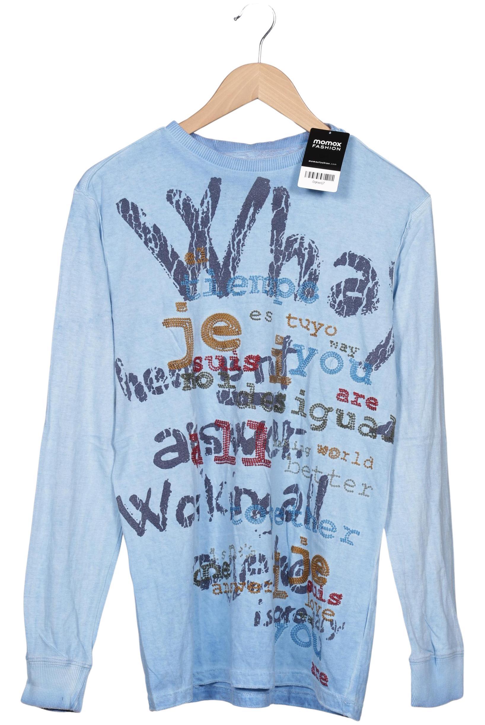 

Desigual Damen Langarmshirt, blau, Gr. 38