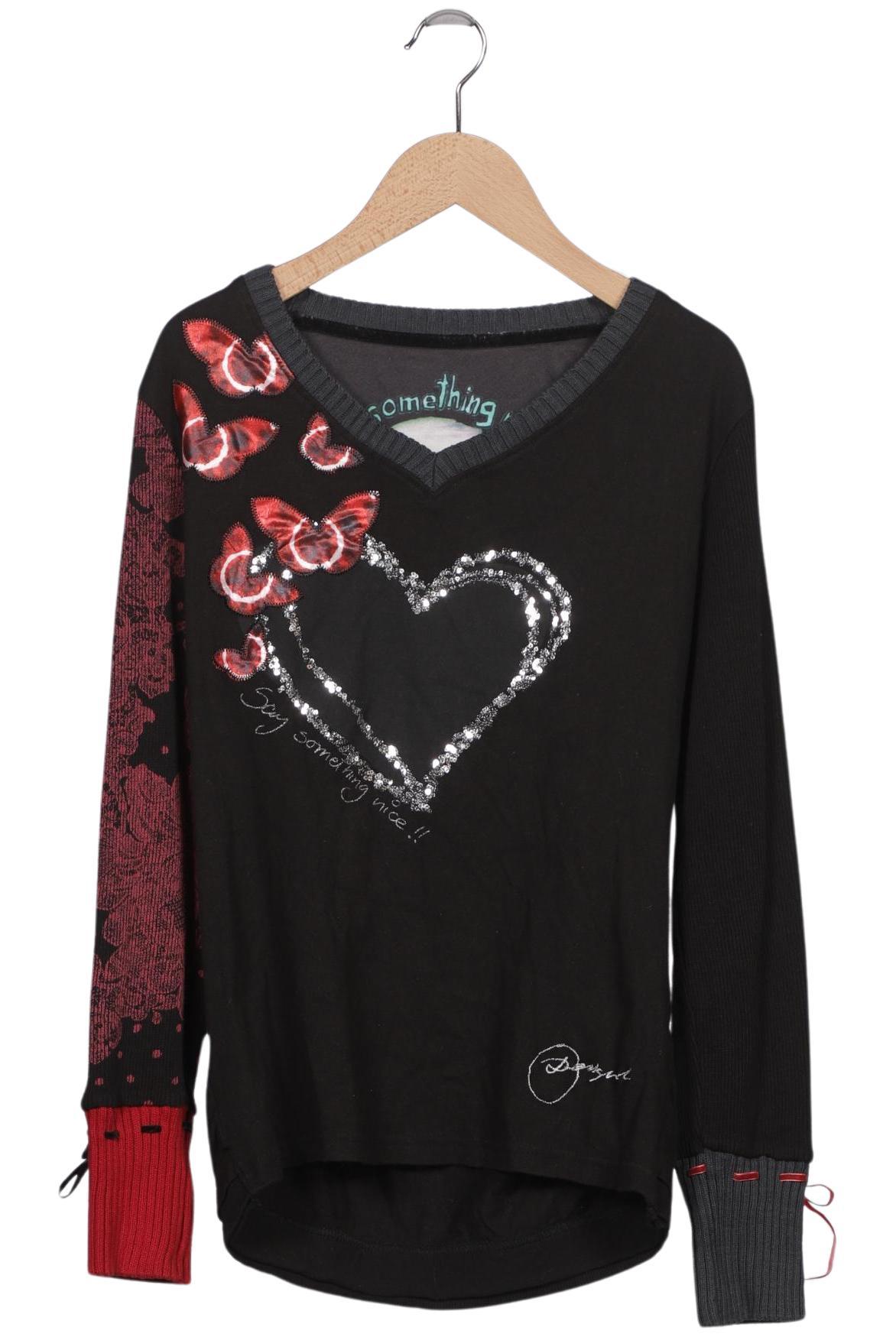 

Desigual Damen Langarmshirt, schwarz, Gr. 38