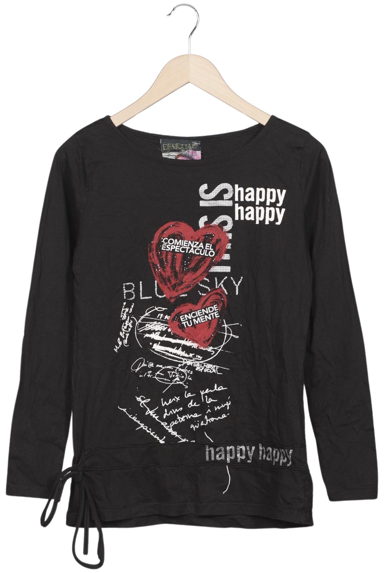 

Desigual Damen Langarmshirt, schwarz, Gr. 38