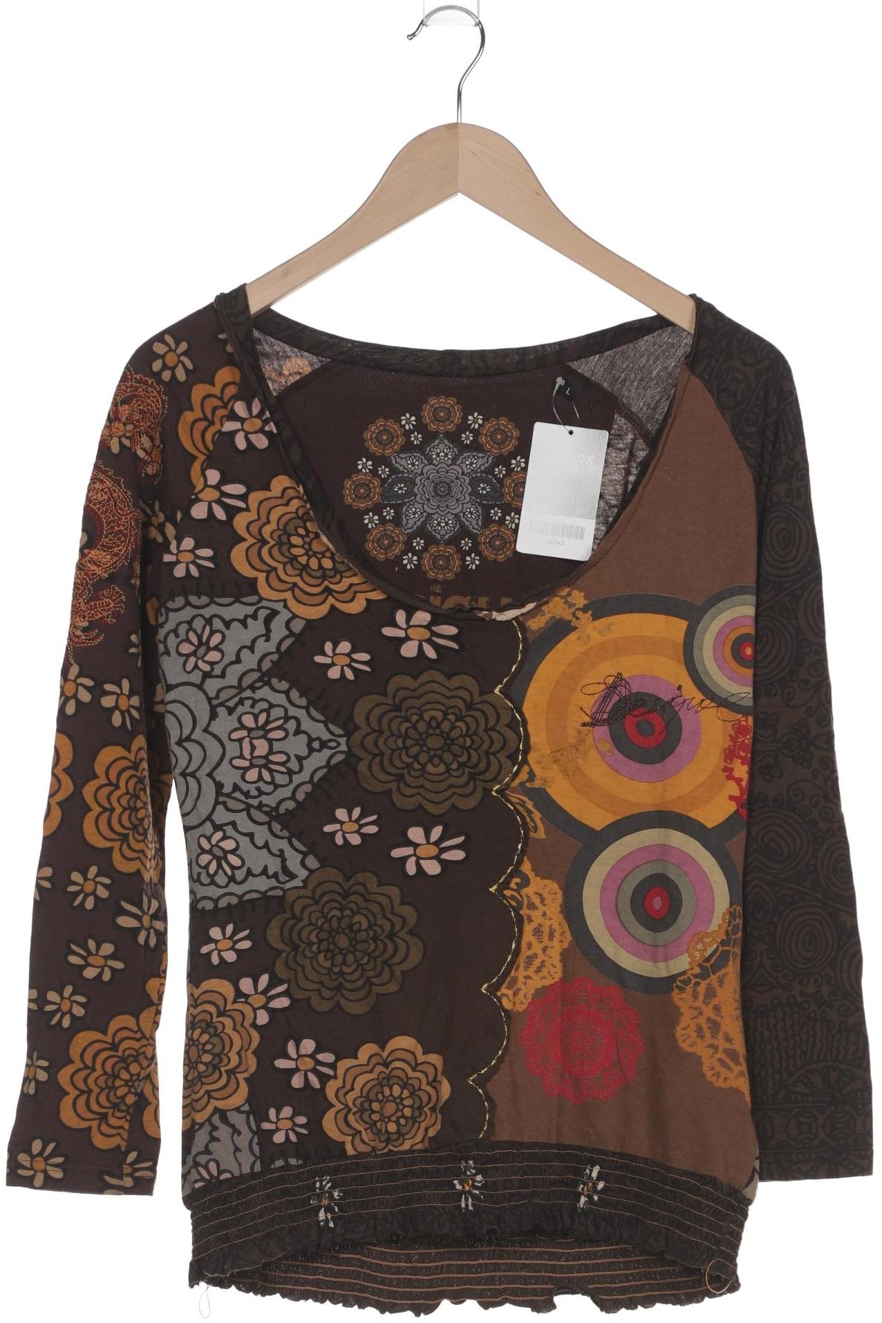 

Desigual Damen Langarmshirt, braun, Gr. 42