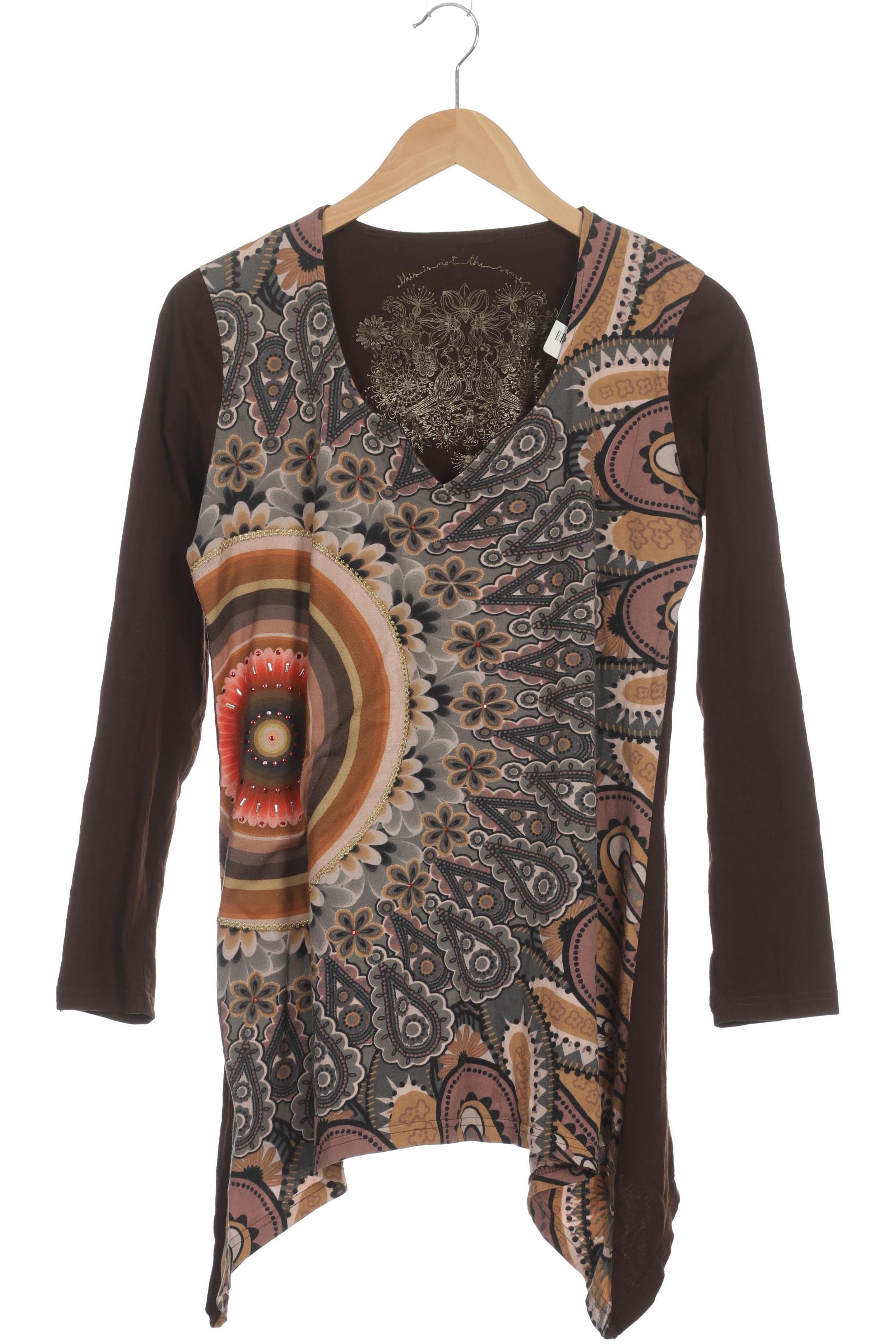 

Desigual Damen Langarmshirt, braun, Gr.
