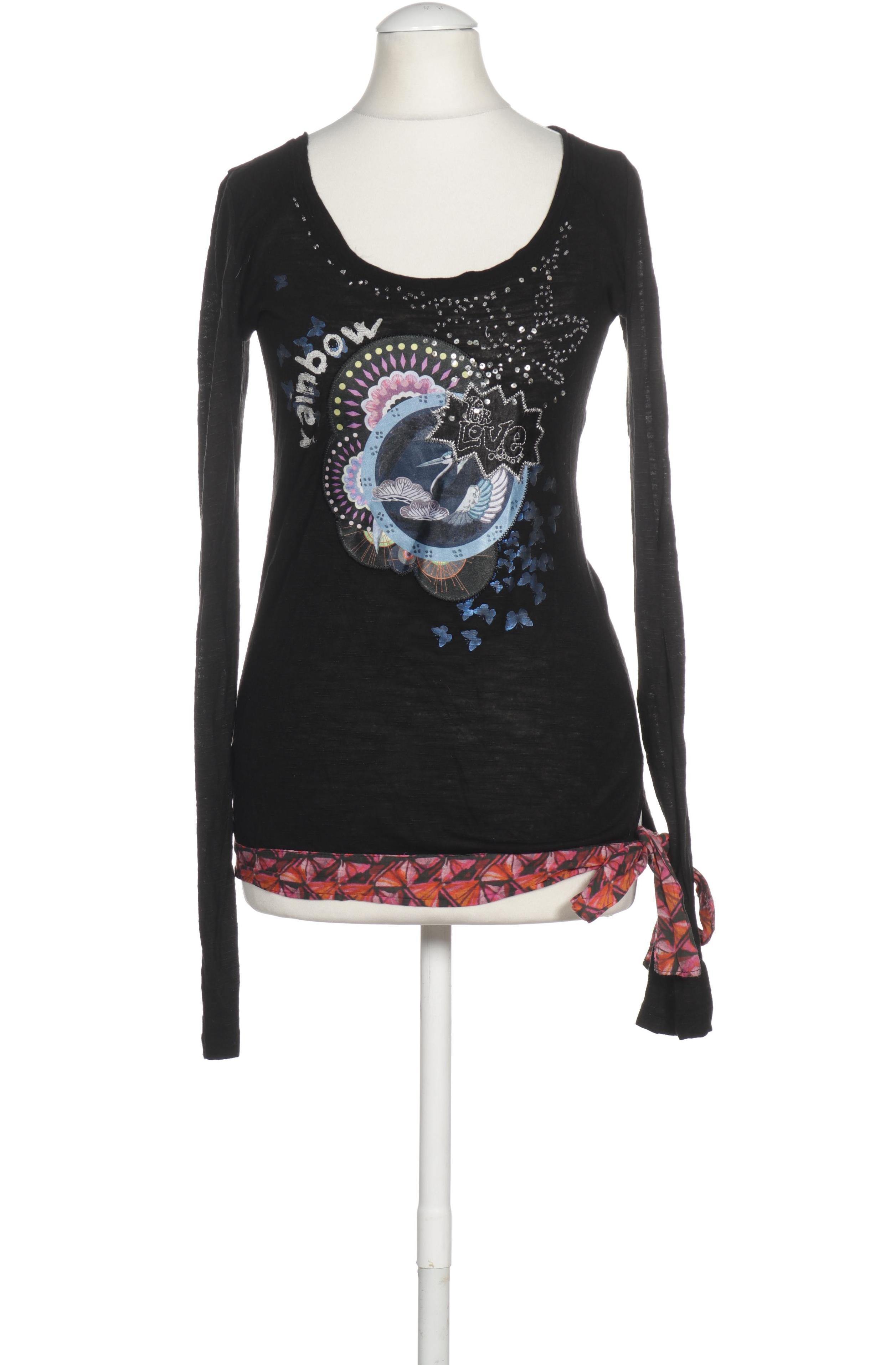 

Desigual Damen Langarmshirt, schwarz, Gr.