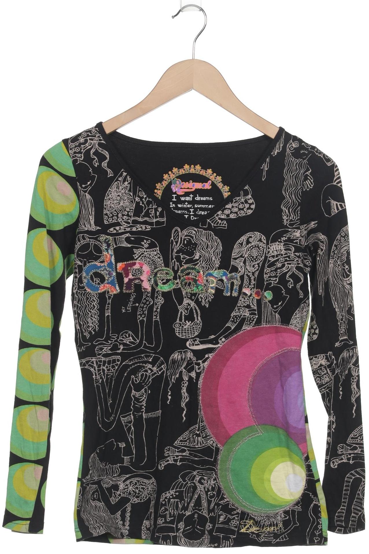 

Desigual Damen Langarmshirt, mehrfarbig, Gr. 34