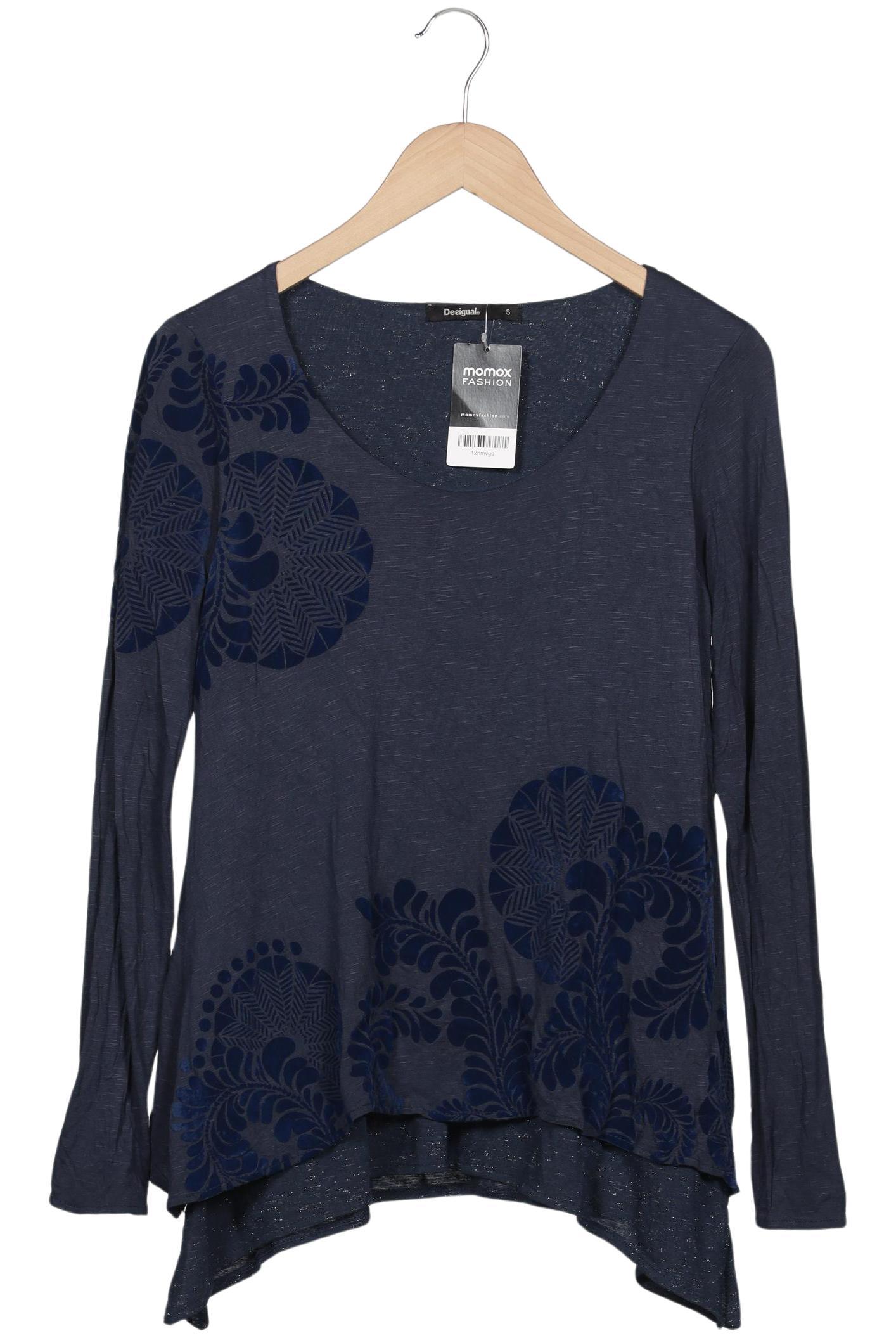 

Desigual Damen Langarmshirt, marineblau, Gr. 36