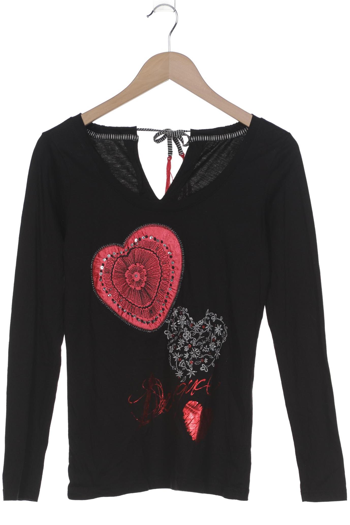 

Desigual Damen Langarmshirt, schwarz, Gr. 38