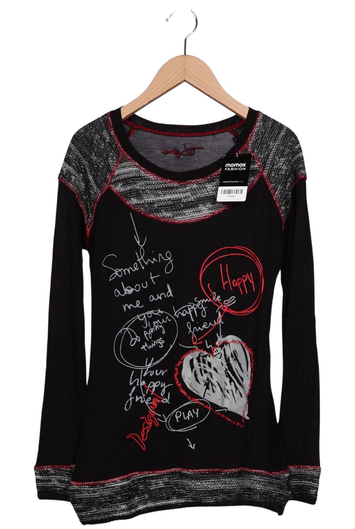 

Desigual Damen Langarmshirt, schwarz, Gr. 34
