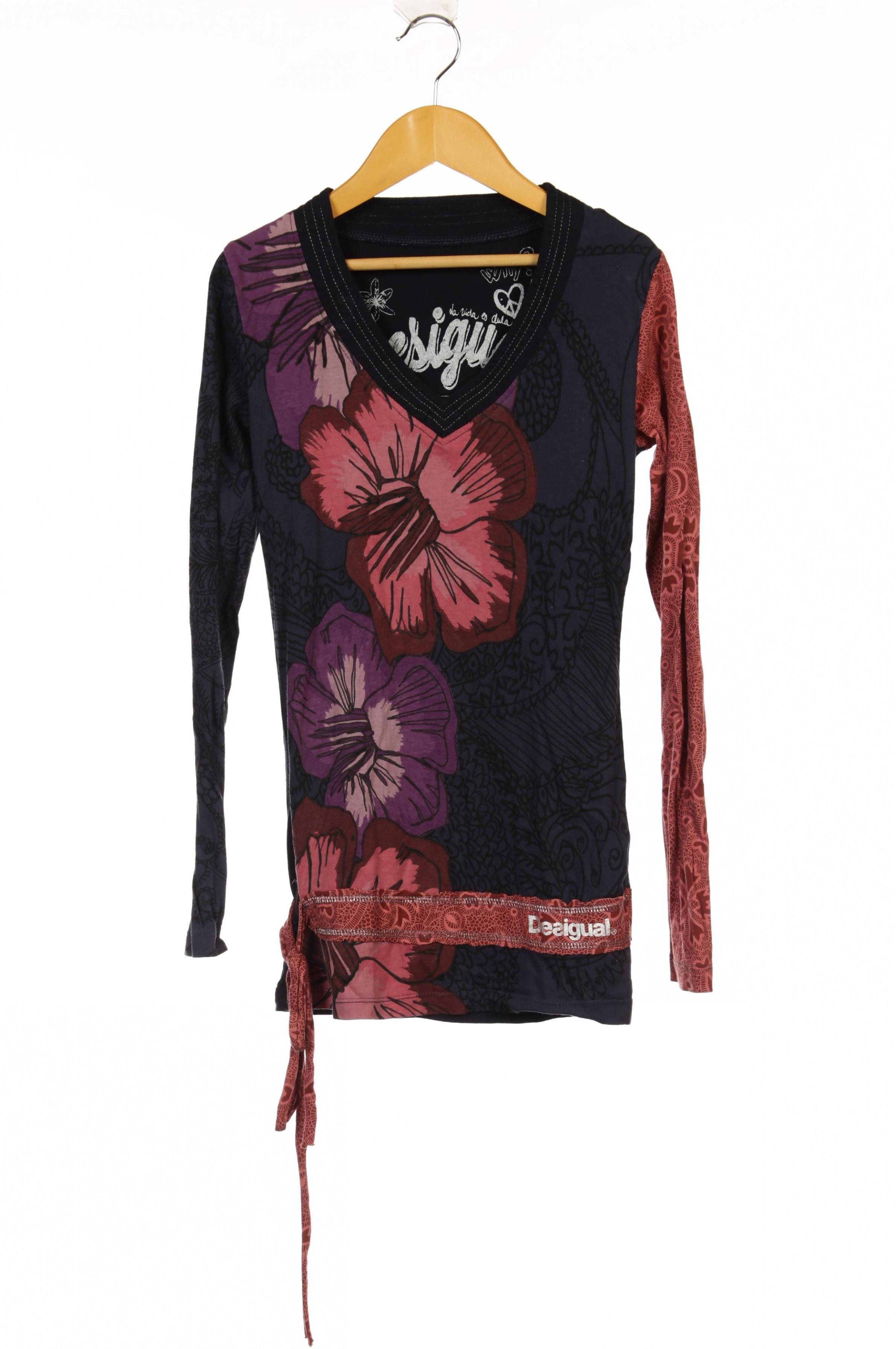 

Desigual Damen Langarmshirt, blau, Gr.