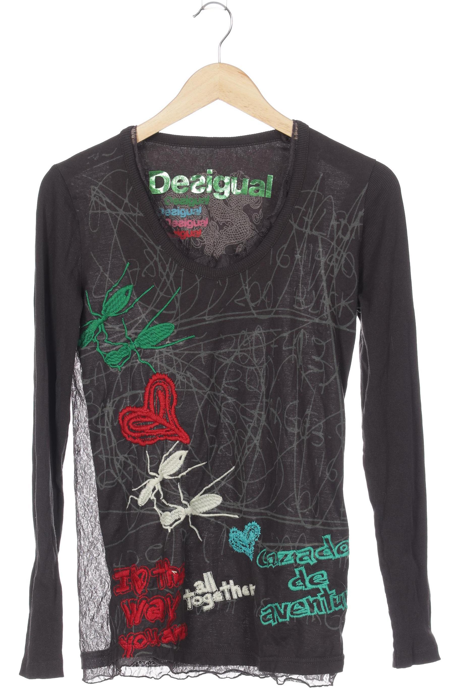 

Desigual Damen Langarmshirt, grau, Gr. 42