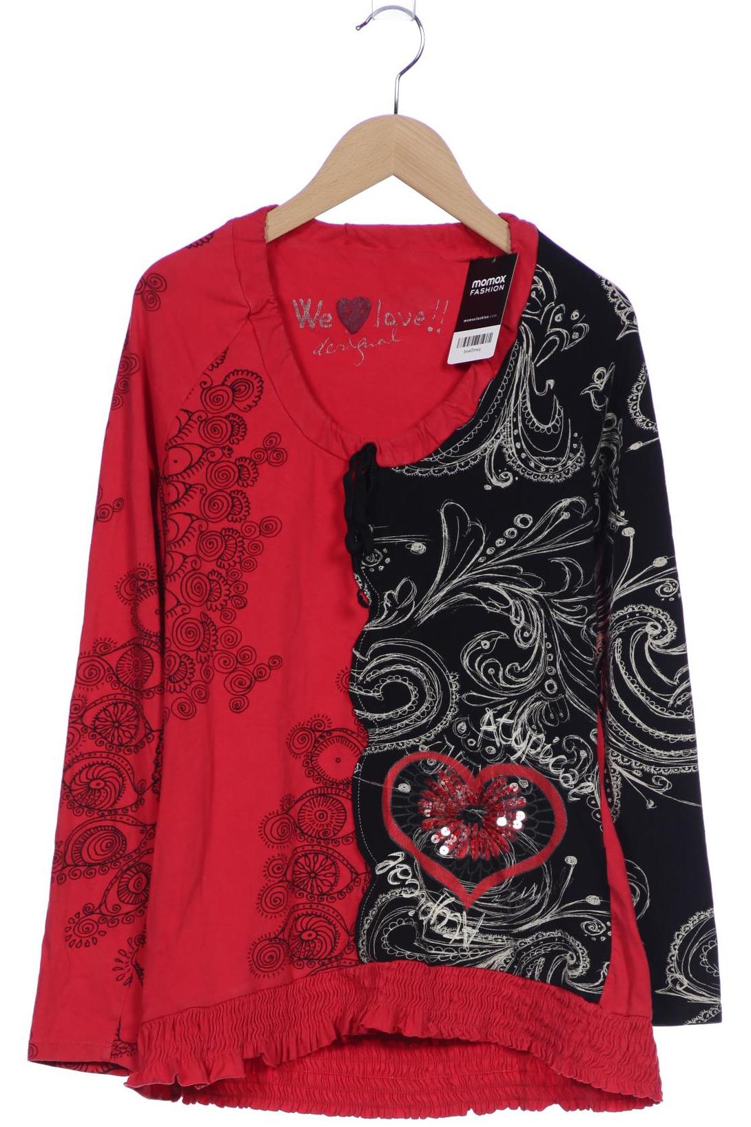 

Desigual Damen Langarmshirt, rot, Gr. 42