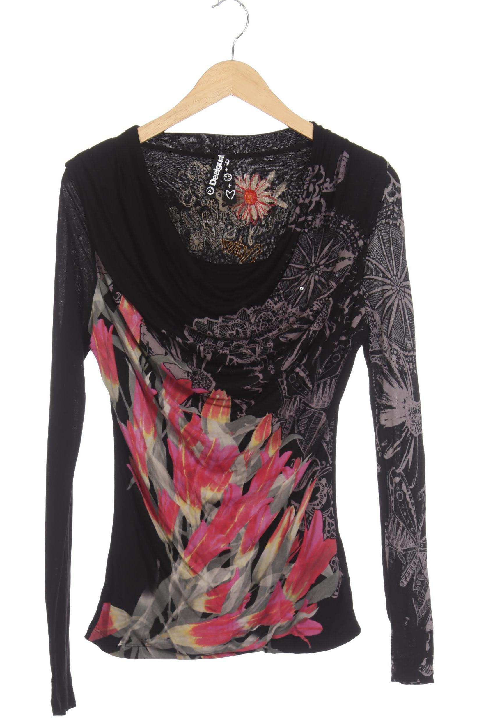 

Desigual Damen Langarmshirt, schwarz, Gr.