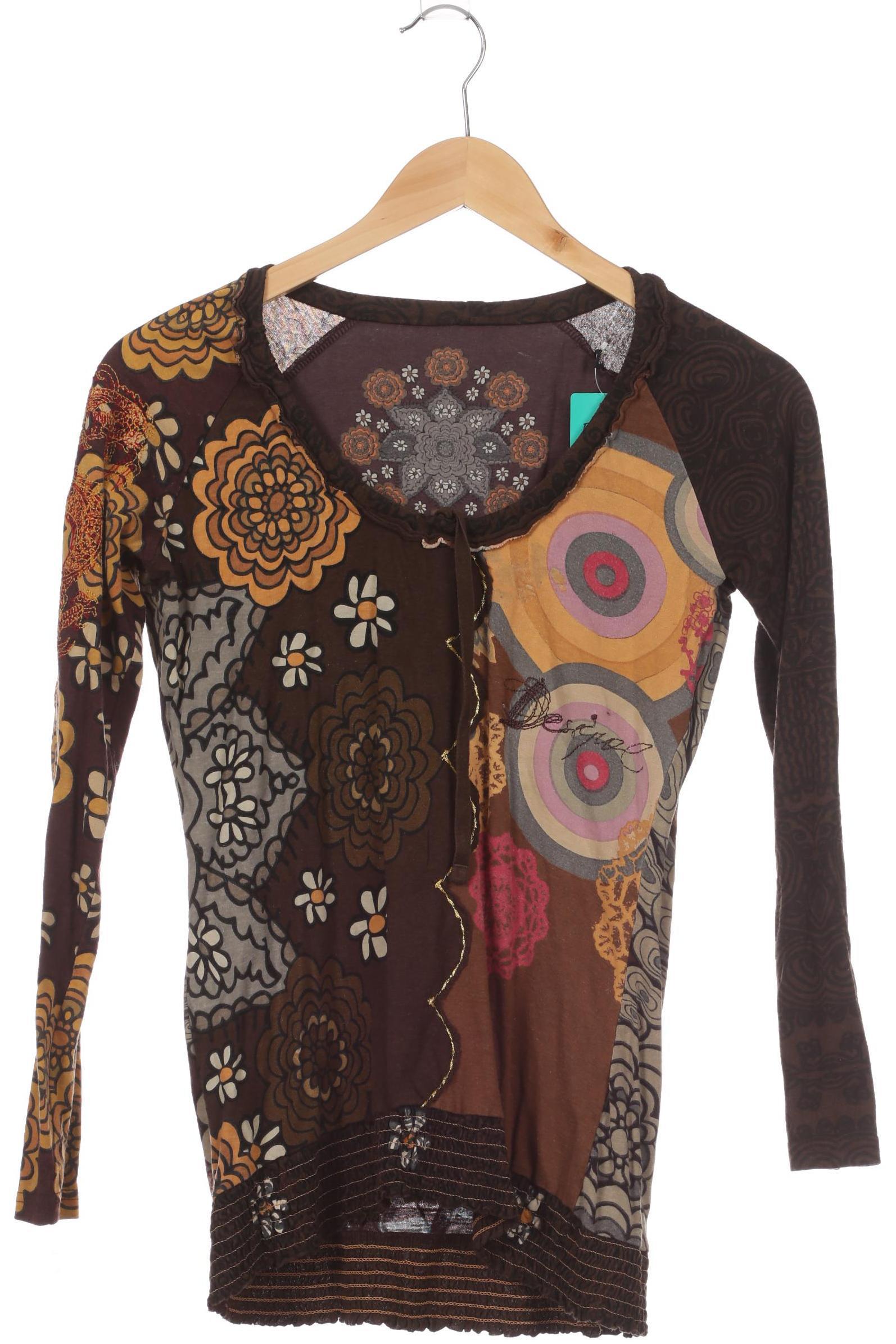 

Desigual Damen Langarmshirt, braun, Gr.