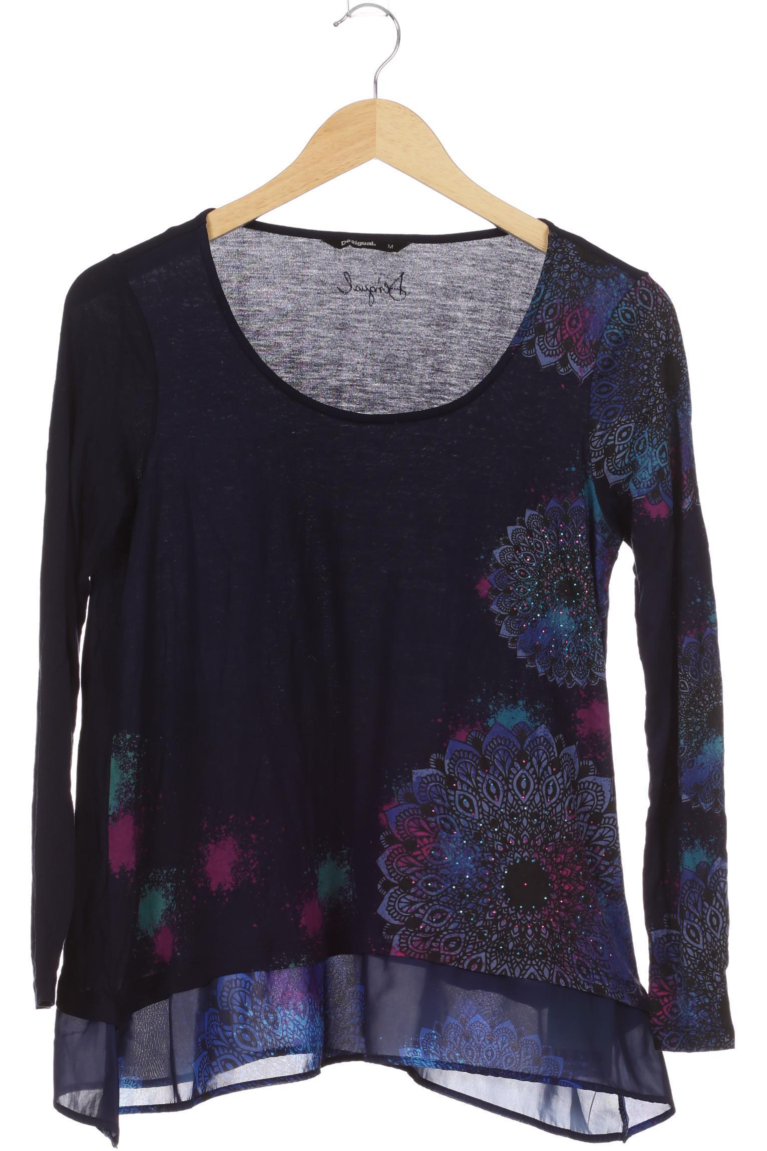 

Desigual Damen Langarmshirt, blau, Gr.