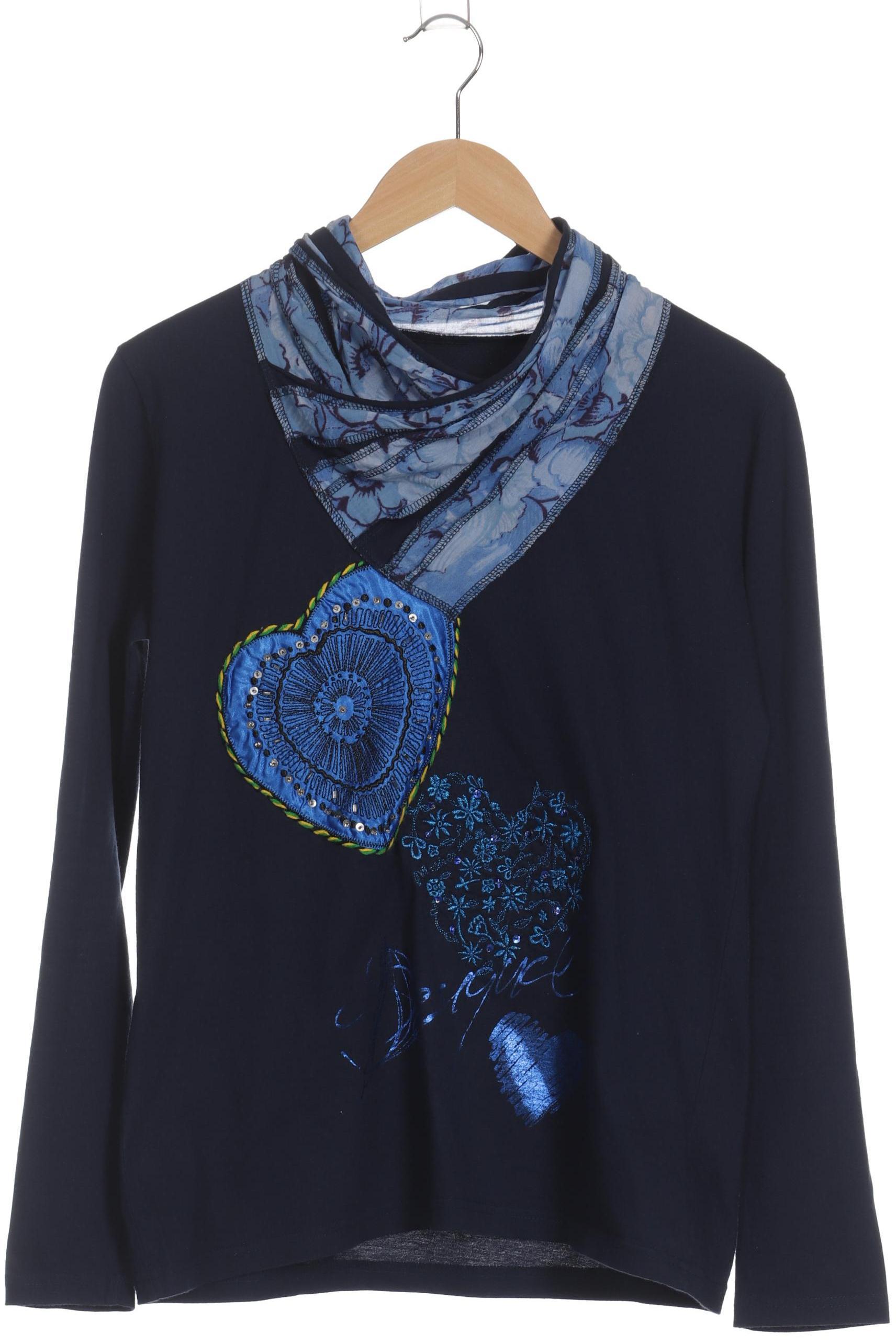 

Desigual Damen Langarmshirt, blau, Gr.