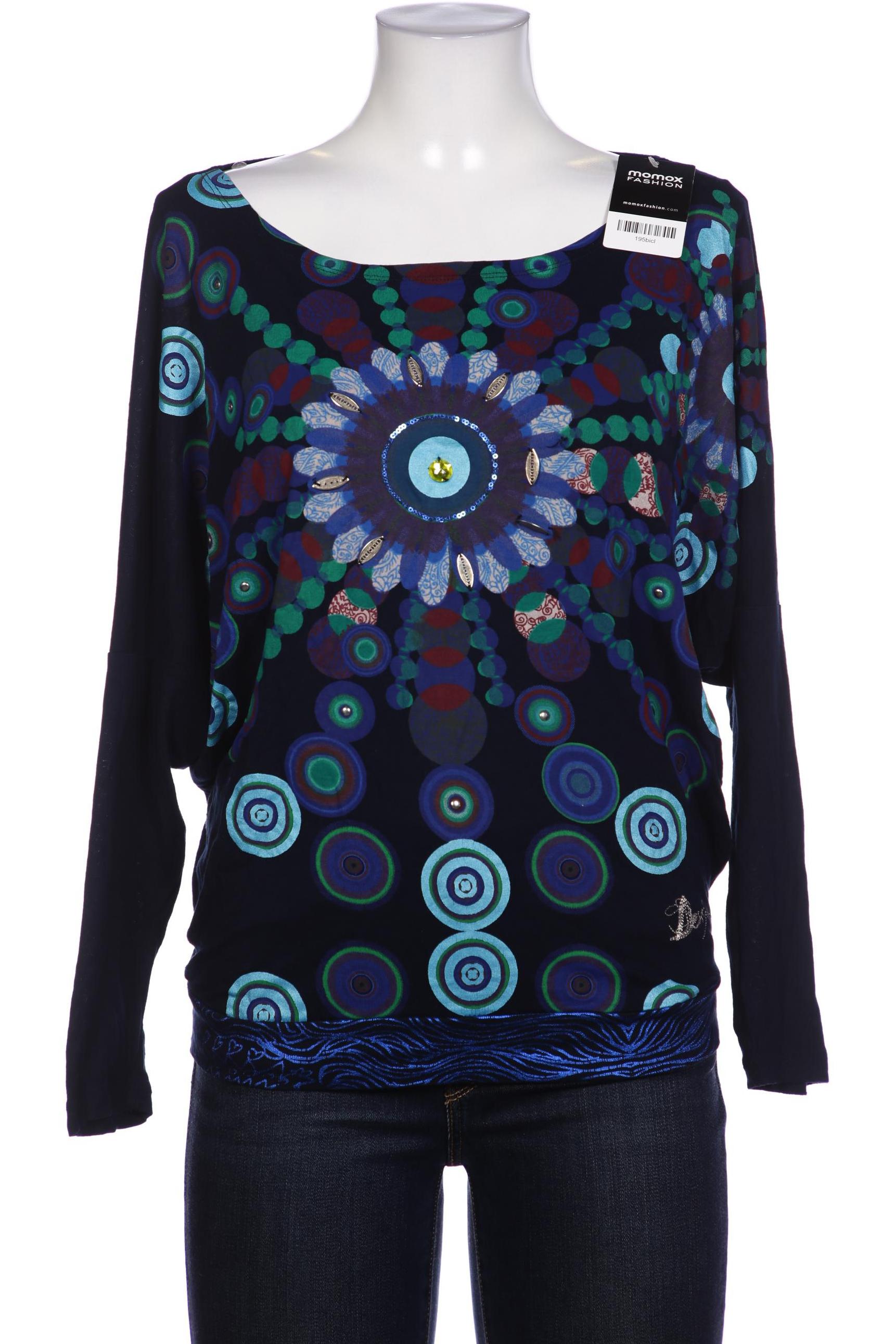 

Desigual Damen Langarmshirt, marineblau, Gr. 38