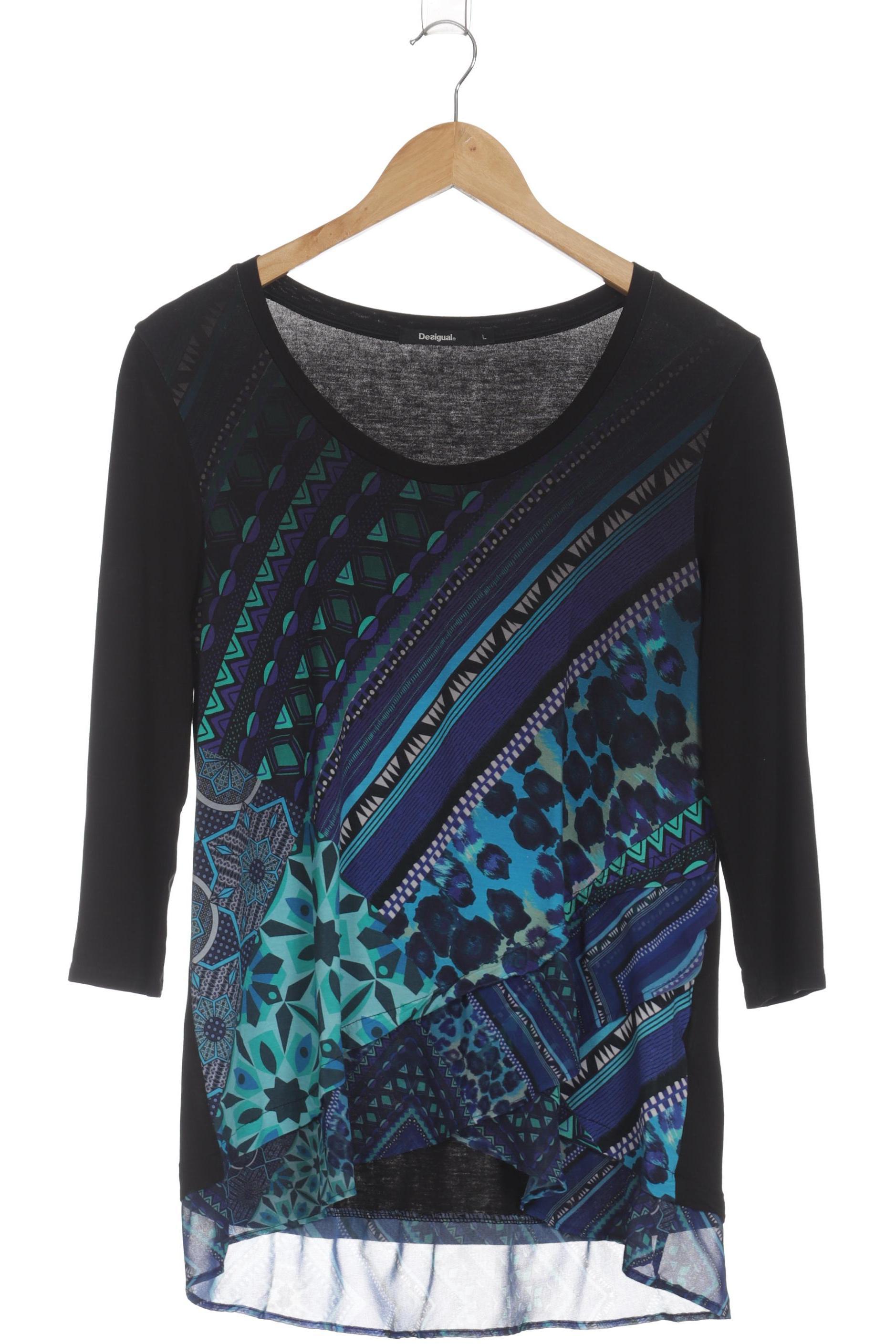 

Desigual Damen Langarmshirt, blau, Gr.