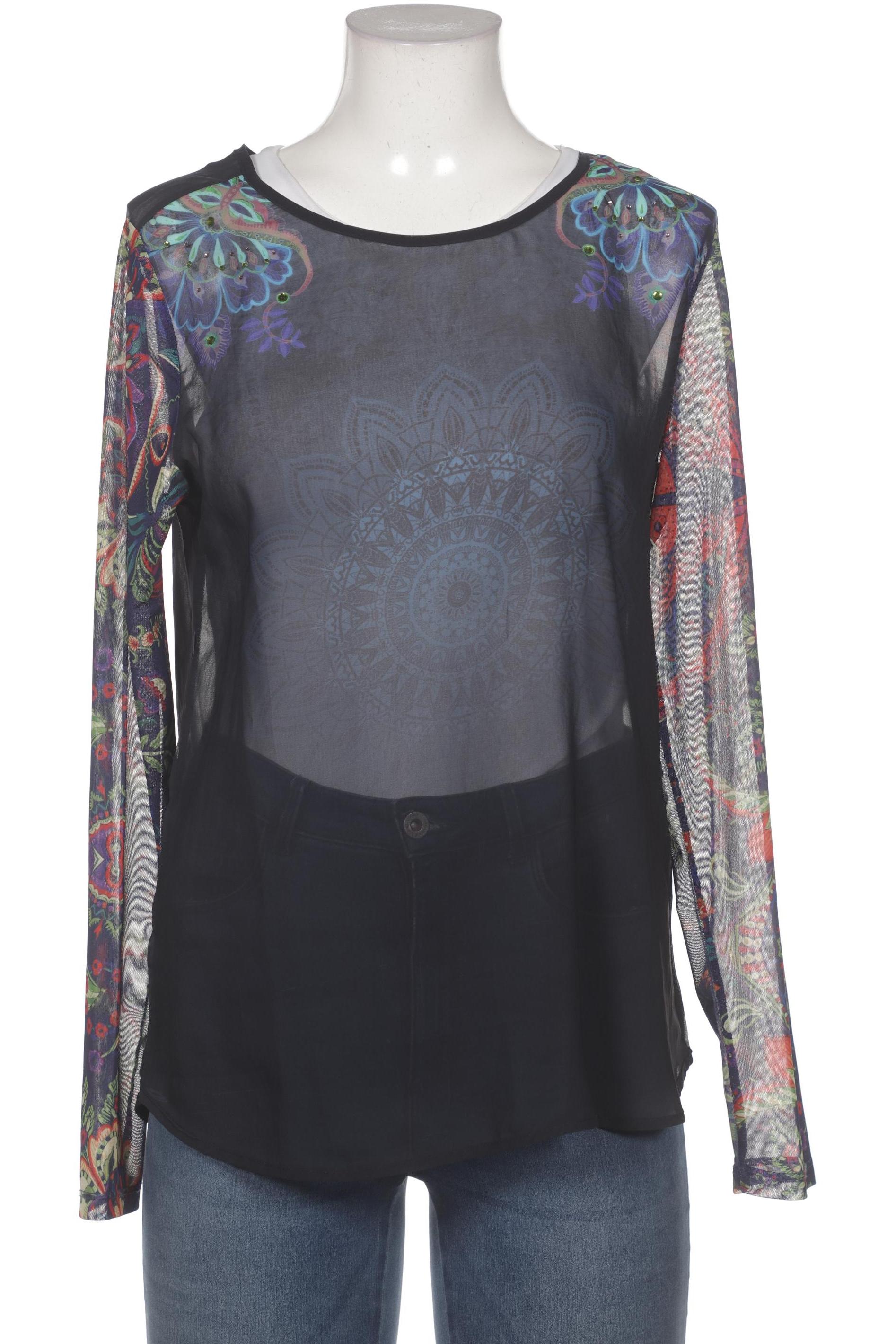 

Desigual Damen Langarmshirt, marineblau, Gr. 42