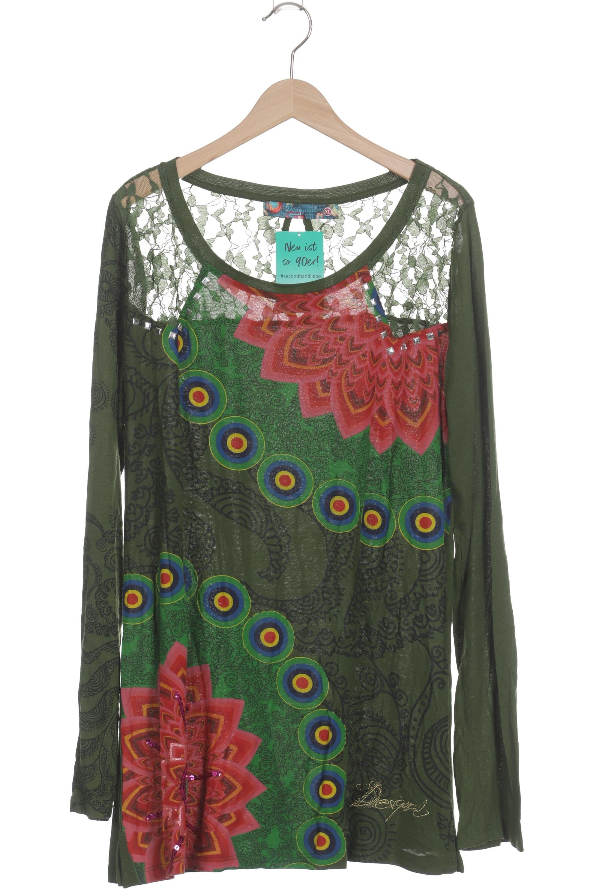 

Desigual Damen Langarmshirt, grün, Gr.