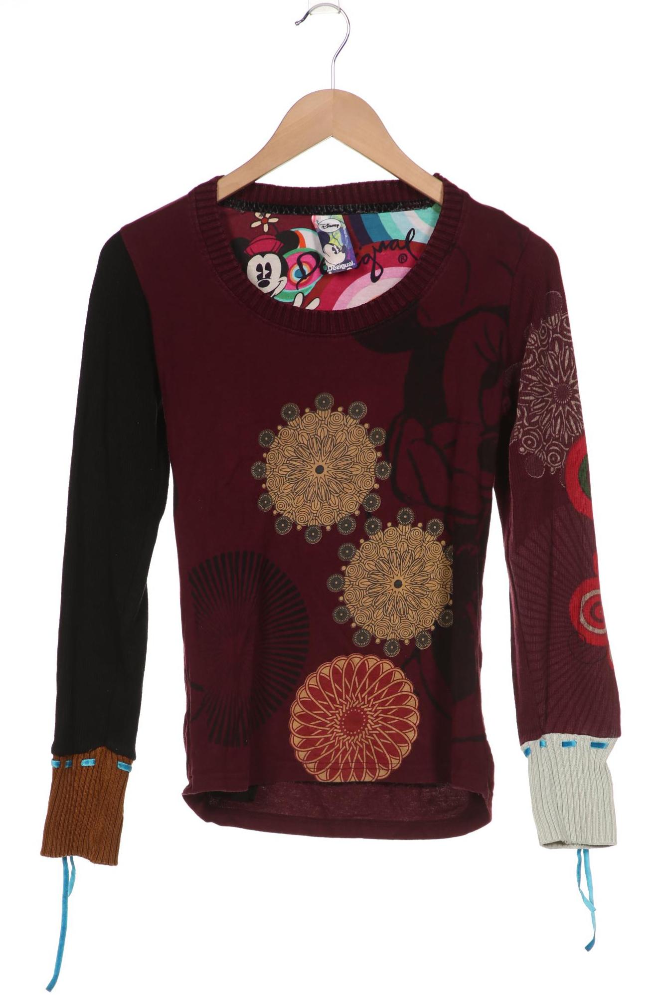 

Desigual Damen Langarmshirt, bordeaux, Gr. 38