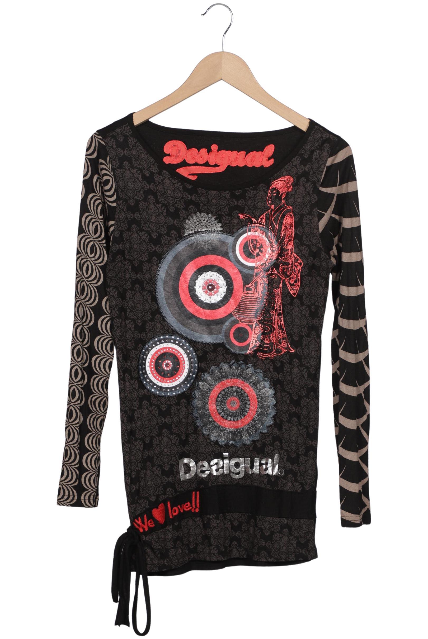 

Desigual Damen Langarmshirt, mehrfarbig, Gr. 38