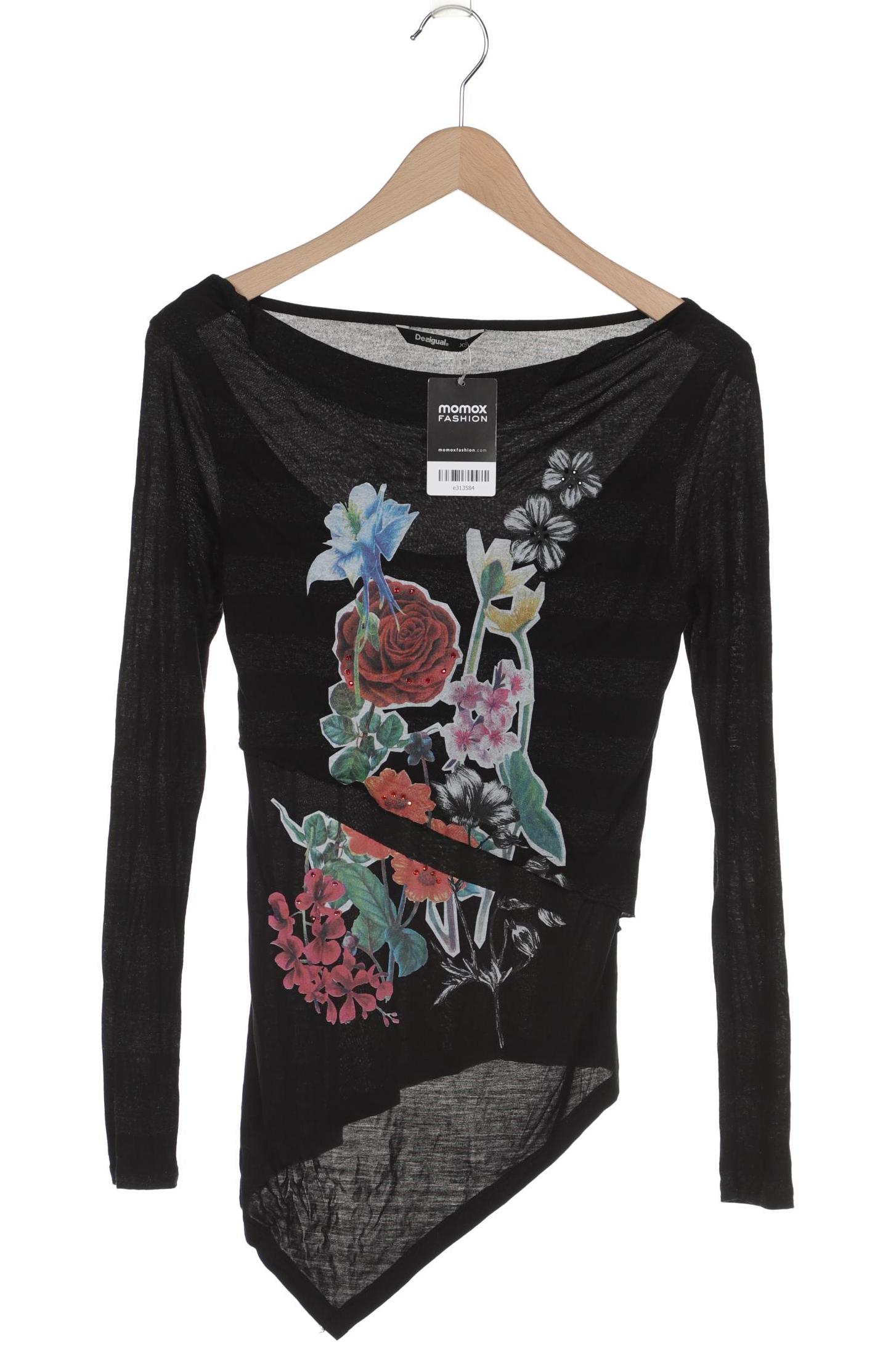 

Desigual Damen Langarmshirt, schwarz, Gr. 34