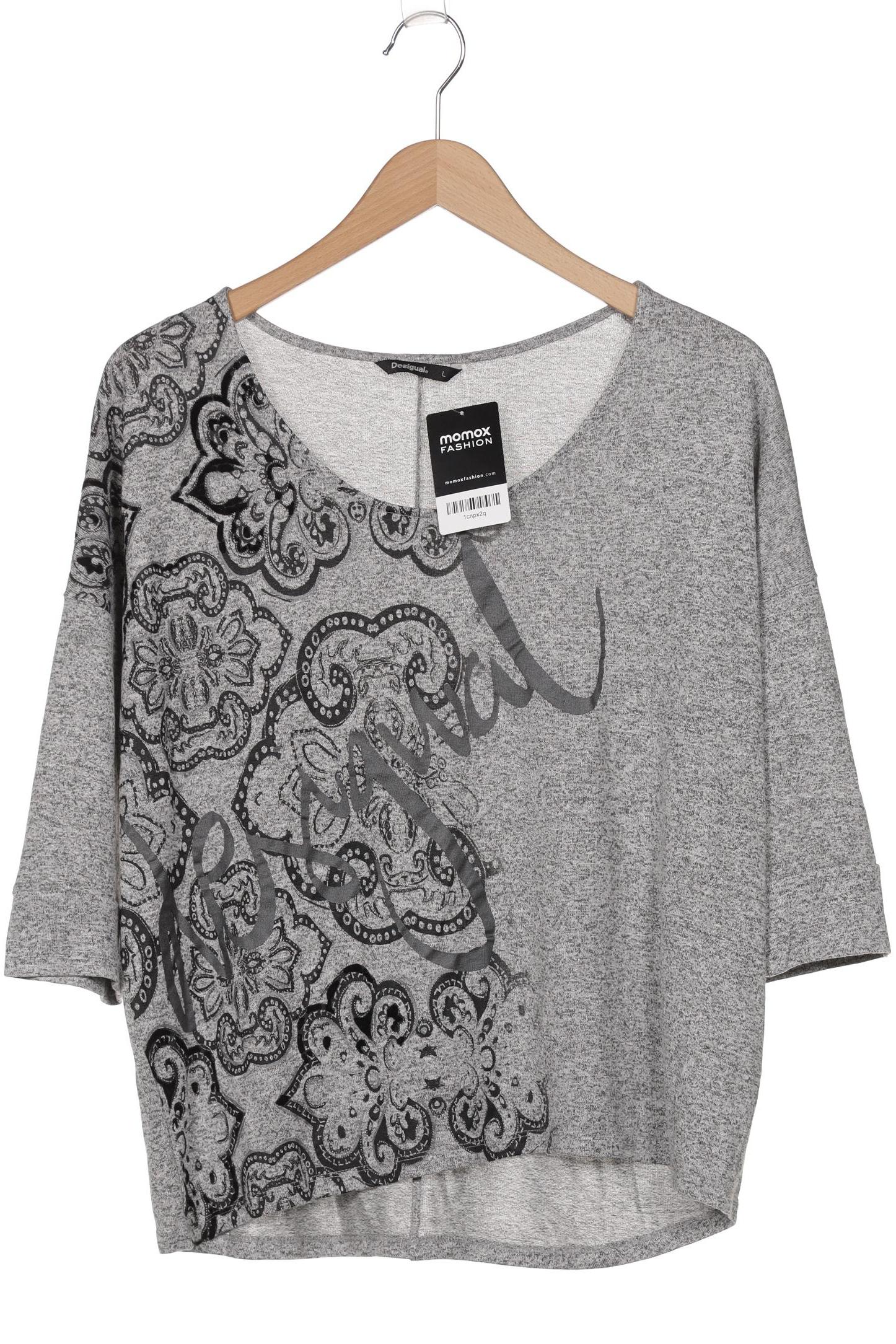 

Desigual Damen Langarmshirt, grau, Gr. 42