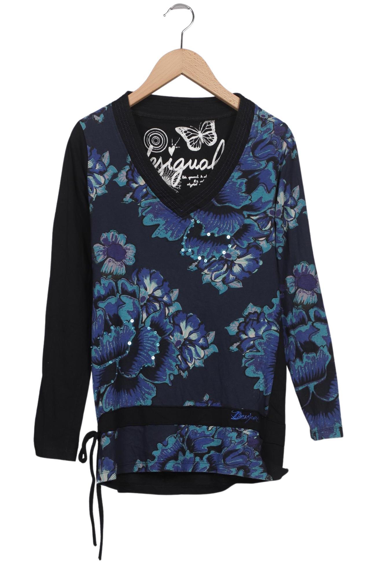 

Desigual Damen Langarmshirt, marineblau, Gr. 36