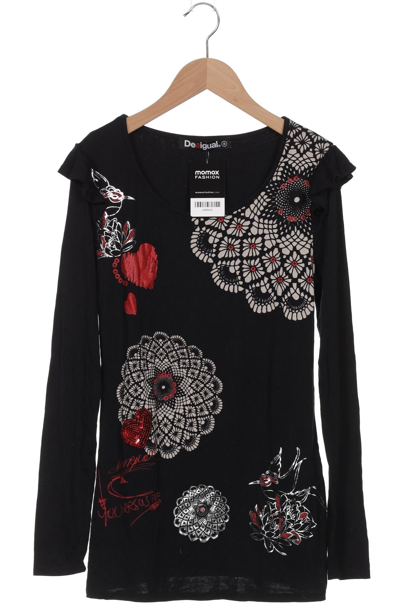 

Desigual Damen Langarmshirt, schwarz, Gr. 38
