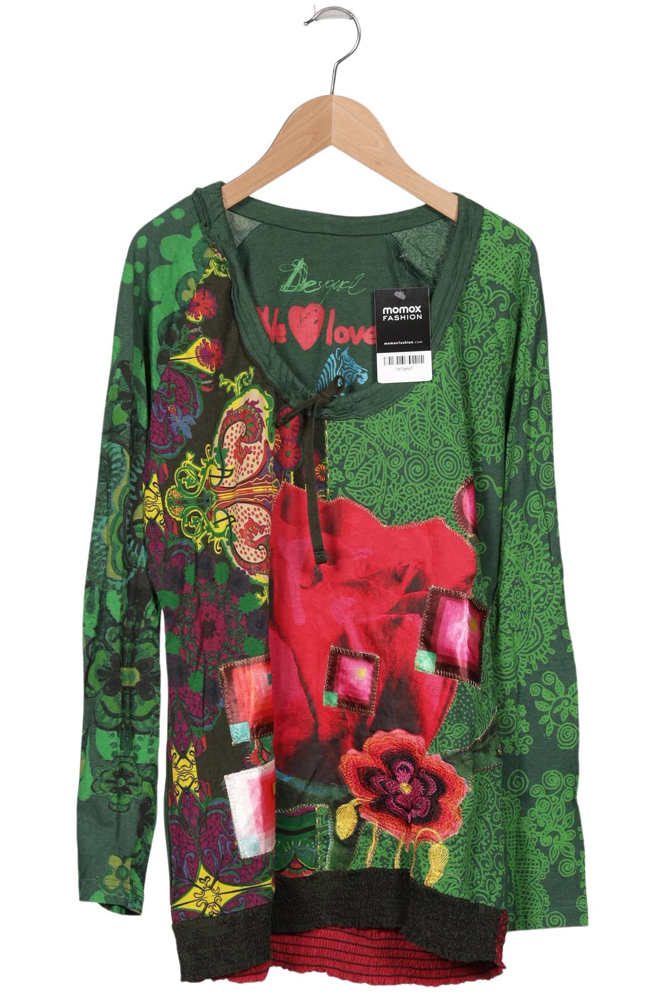 

Desigual Damen Langarmshirt, grün, Gr. 42