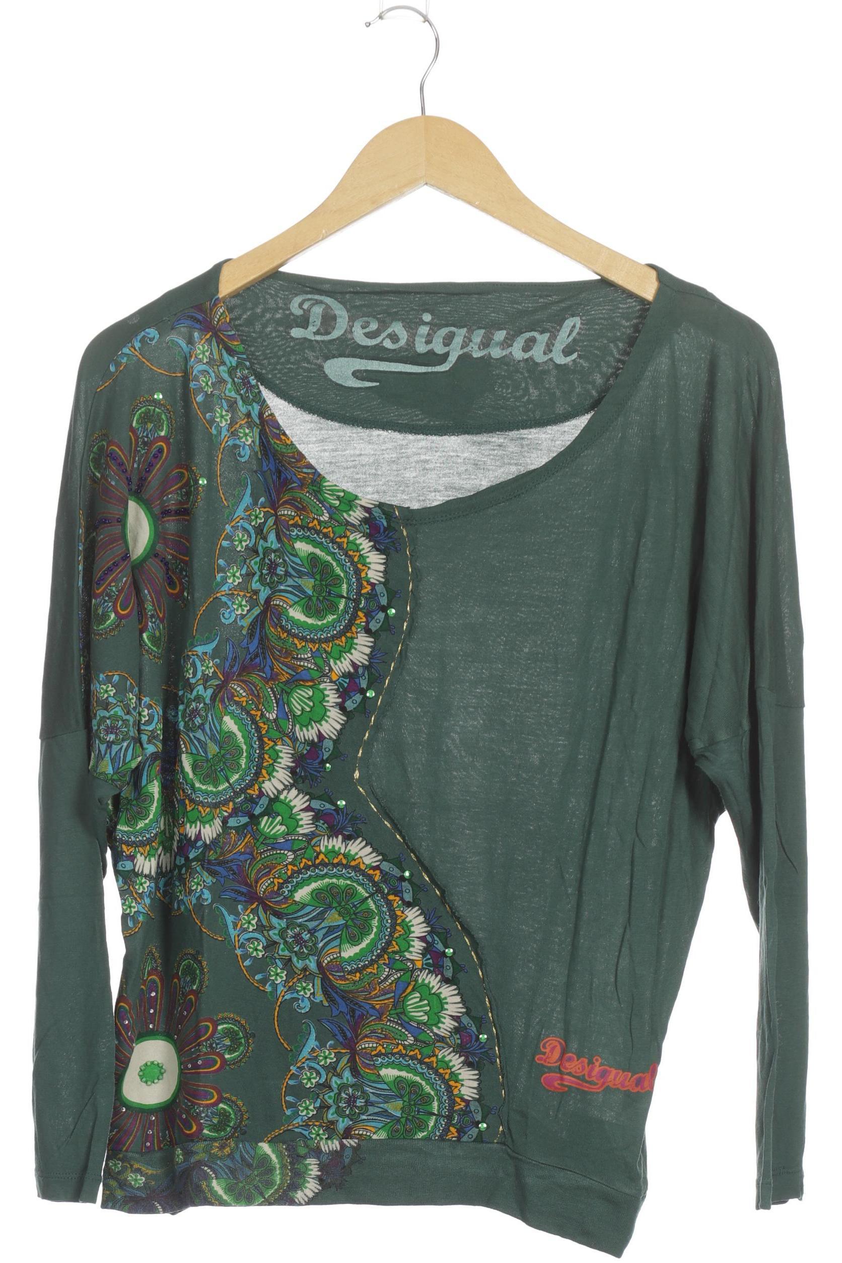 

Desigual Damen Langarmshirt, grün, Gr.