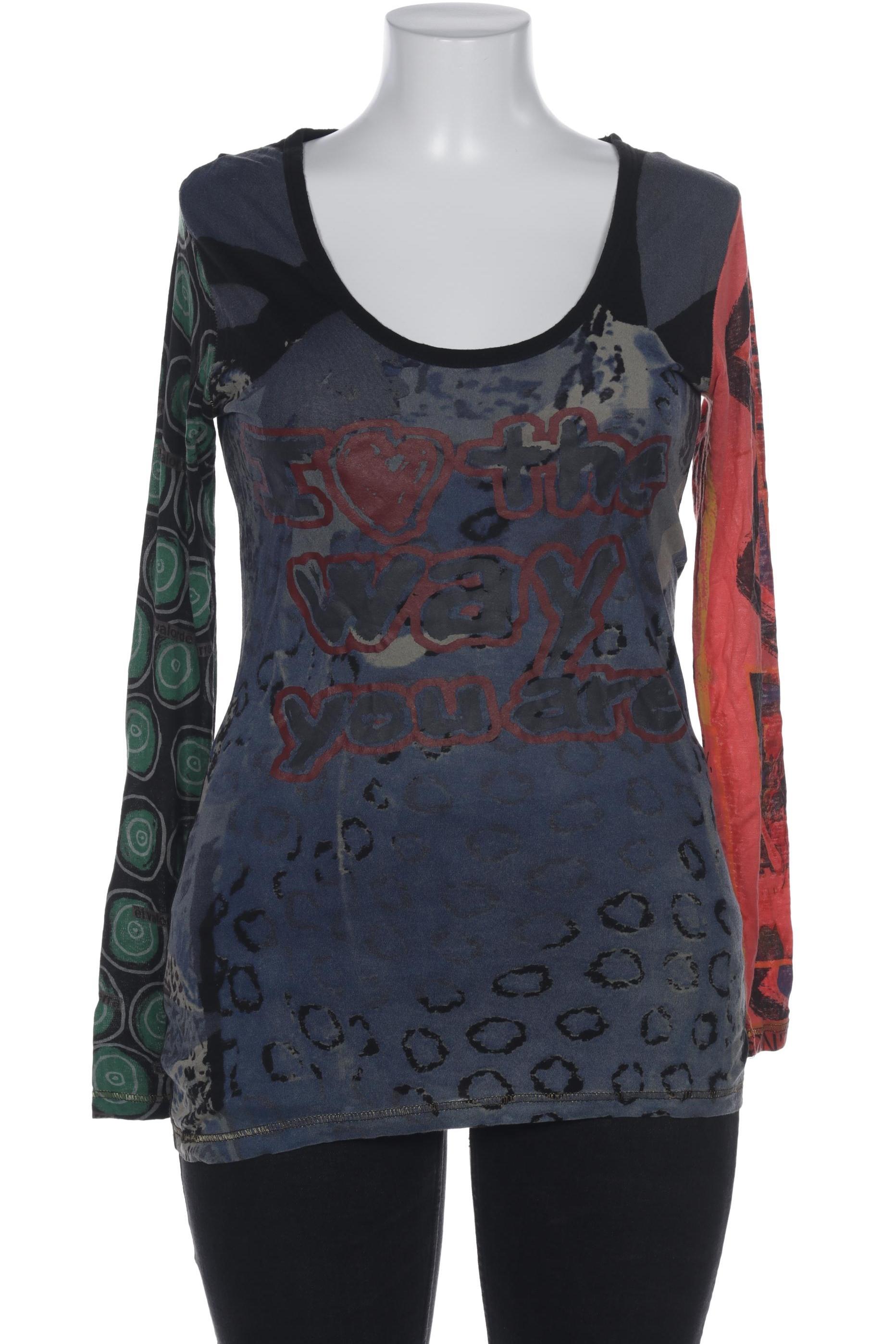 

Desigual Damen Langarmshirt, blau, Gr. 42