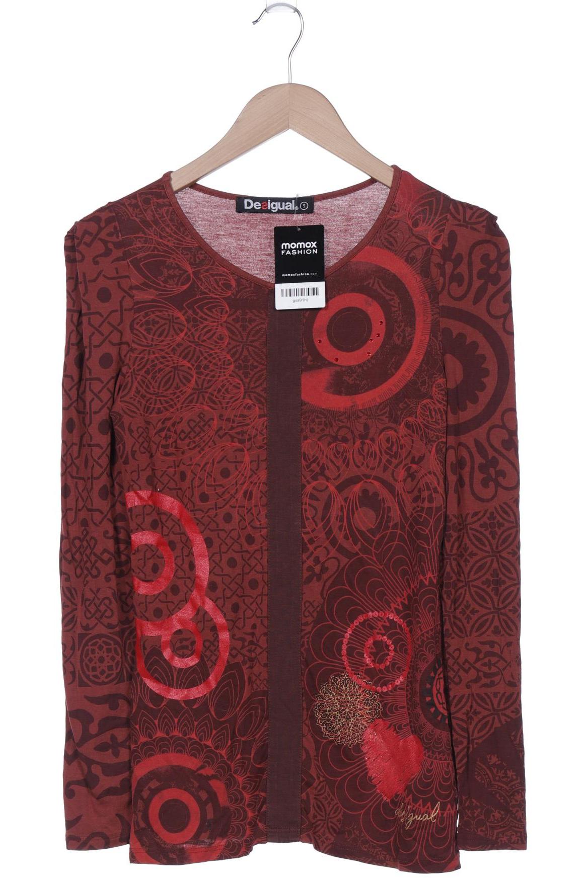 

Desigual Damen Langarmshirt, bordeaux, Gr. 36