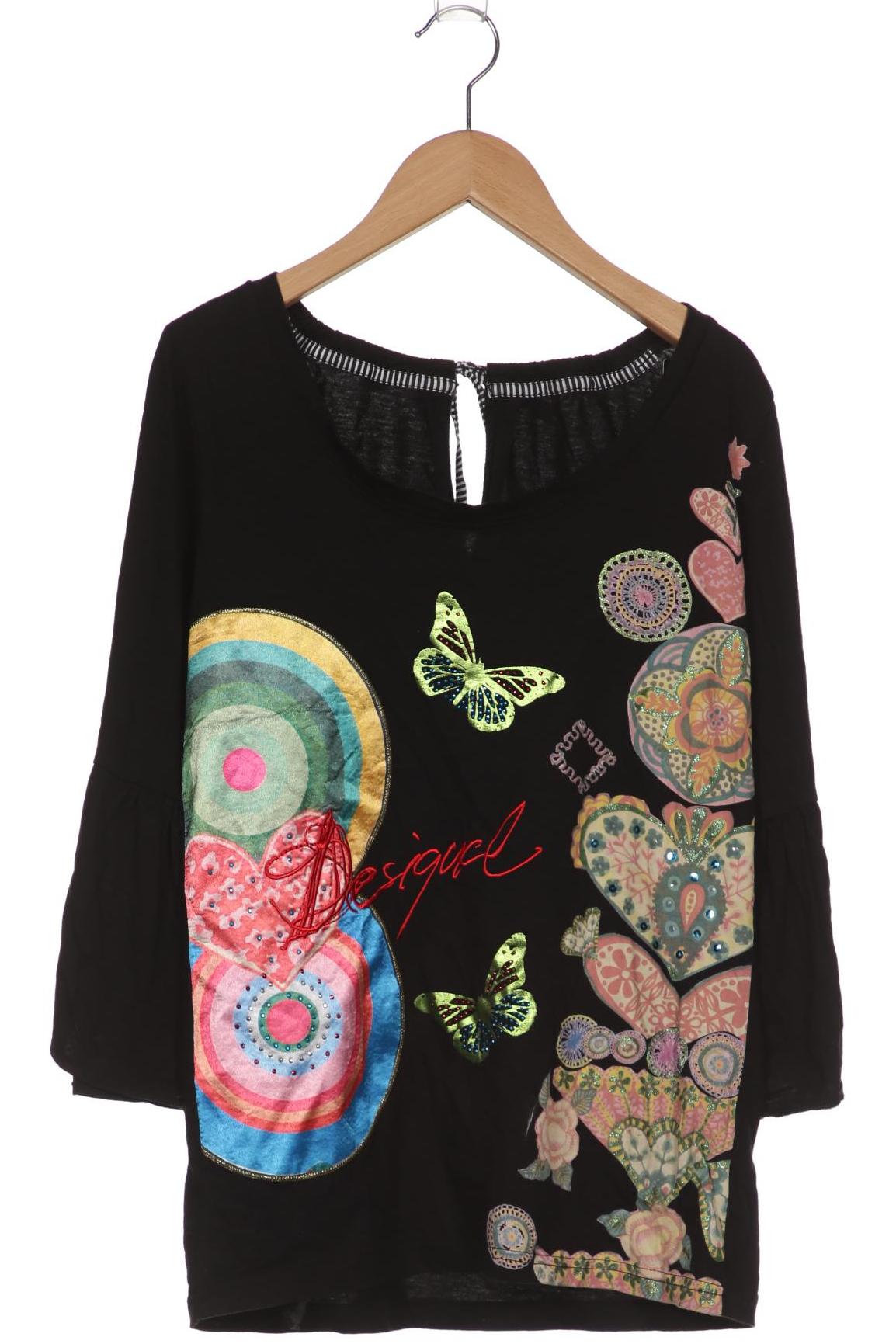 

Desigual Damen Langarmshirt, schwarz, Gr. 38