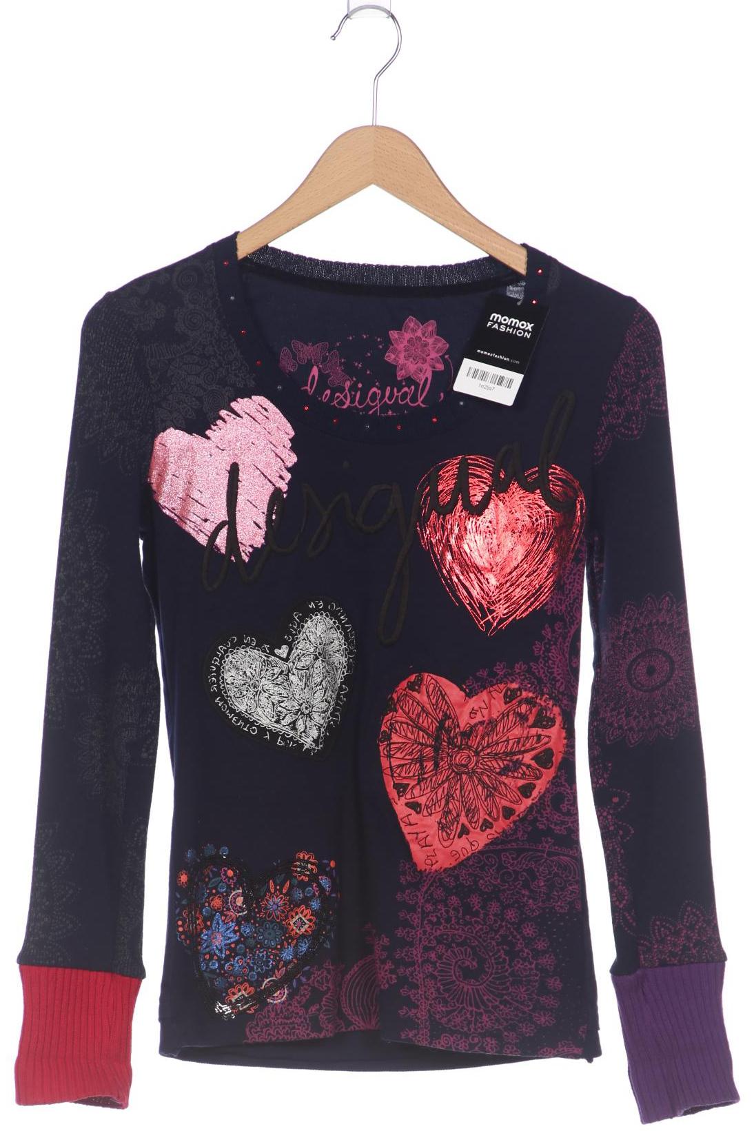 

Desigual Damen Langarmshirt, marineblau, Gr. 36