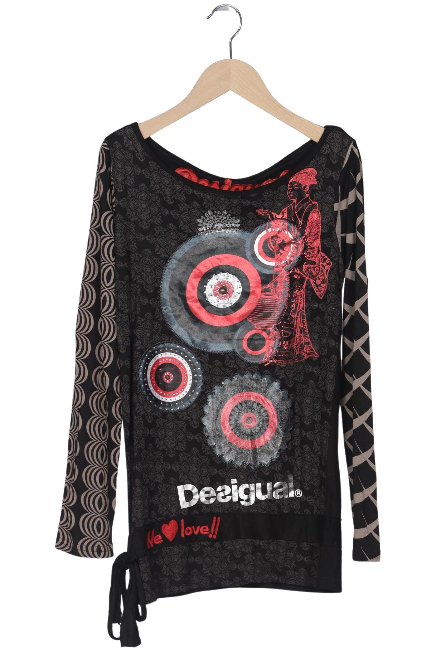 

Desigual Damen Langarmshirt, schwarz, Gr. 34