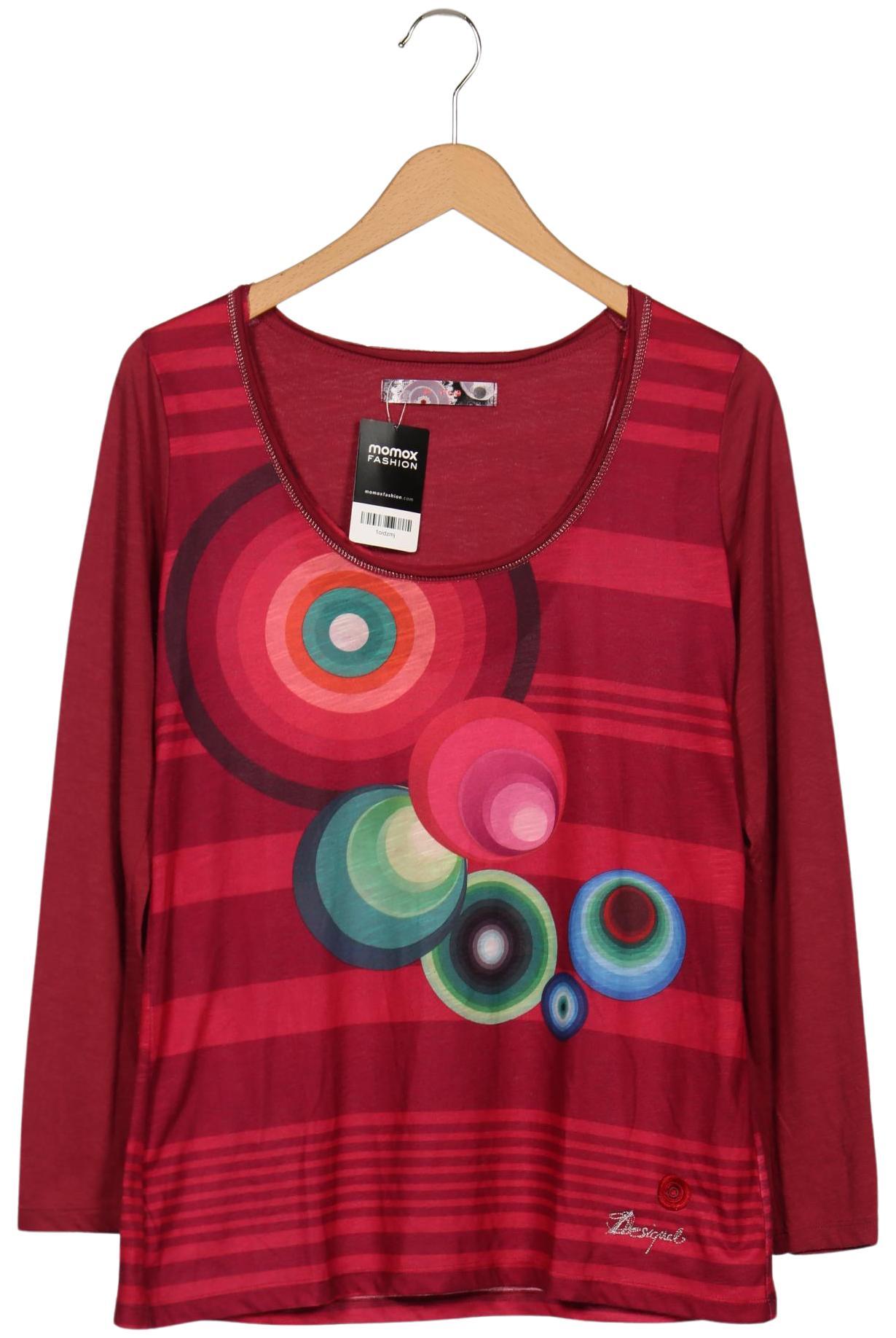 

Desigual Damen Langarmshirt, bordeaux, Gr. 44