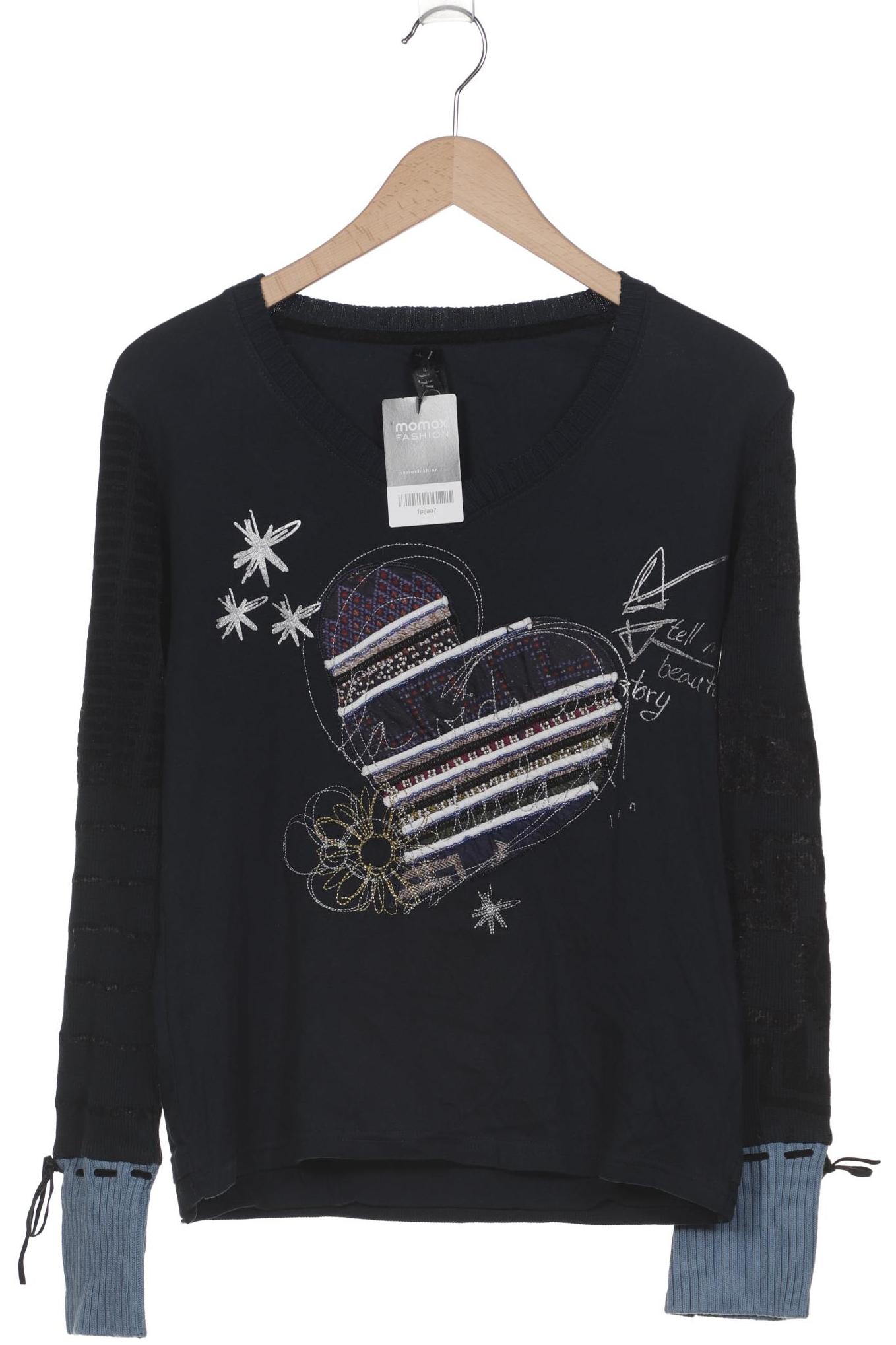 

Desigual Damen Langarmshirt, türkis, Gr. 42
