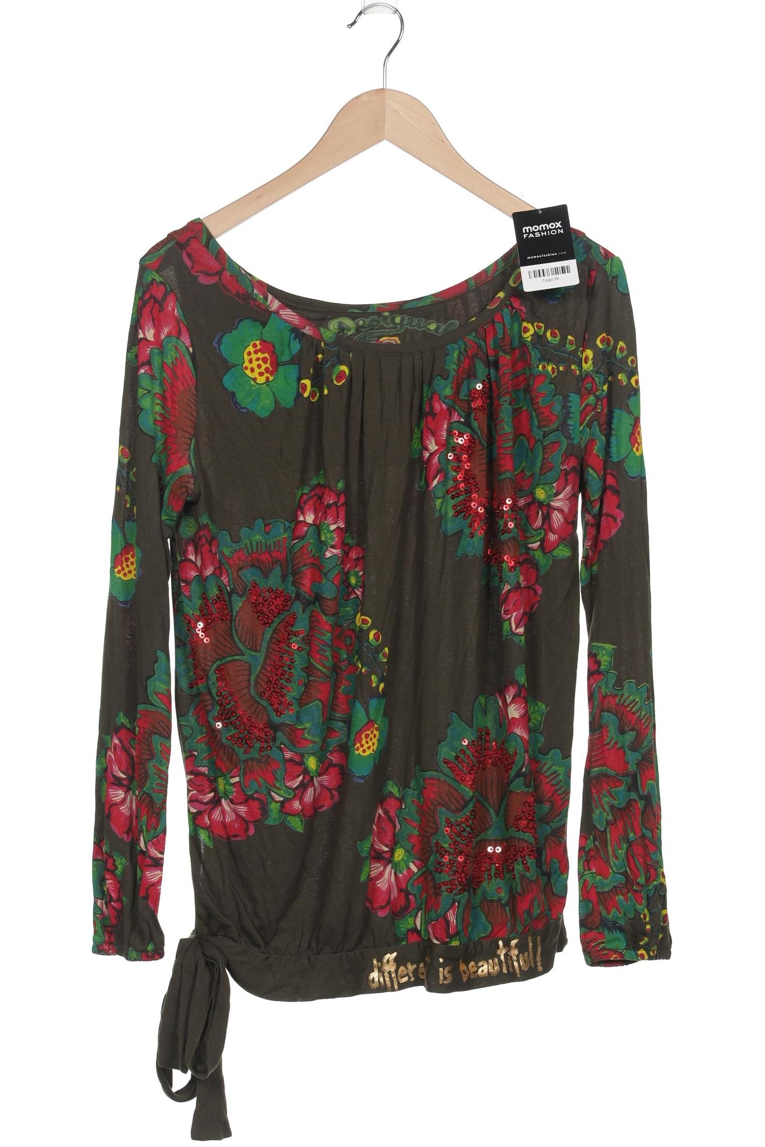 

Desigual Damen Langarmshirt, grün, Gr. 38