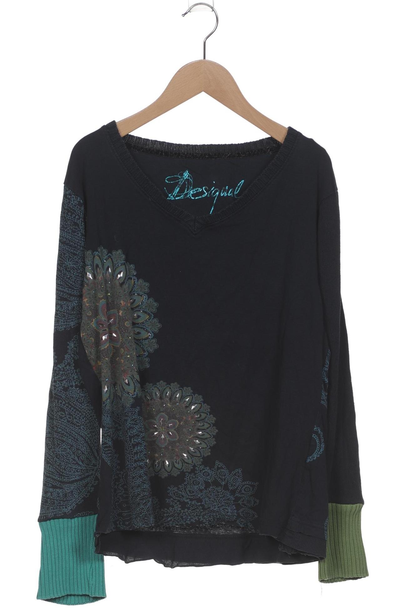 

Desigual Damen Langarmshirt, marineblau, Gr. 44