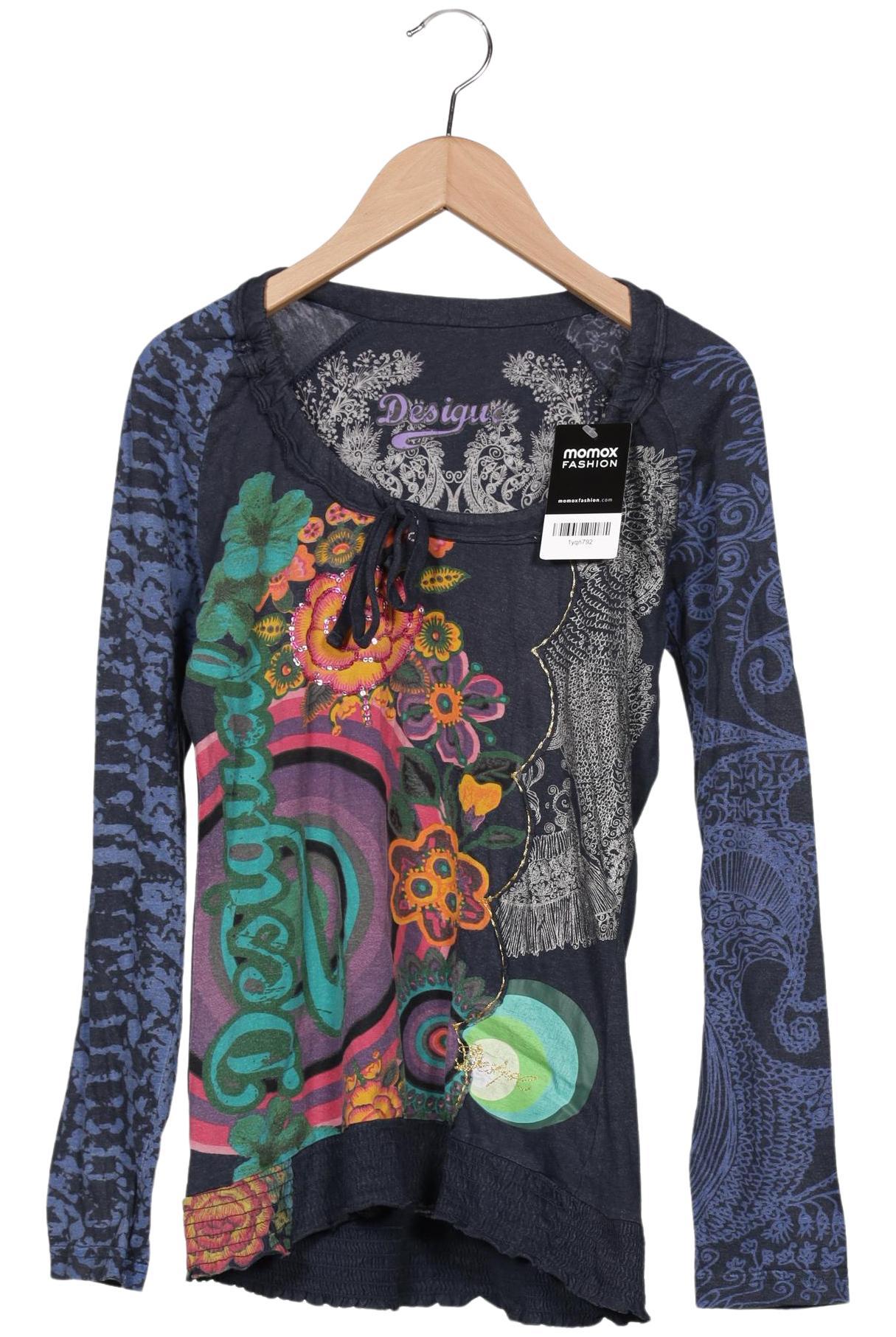 

Desigual Damen Langarmshirt, marineblau, Gr. 36