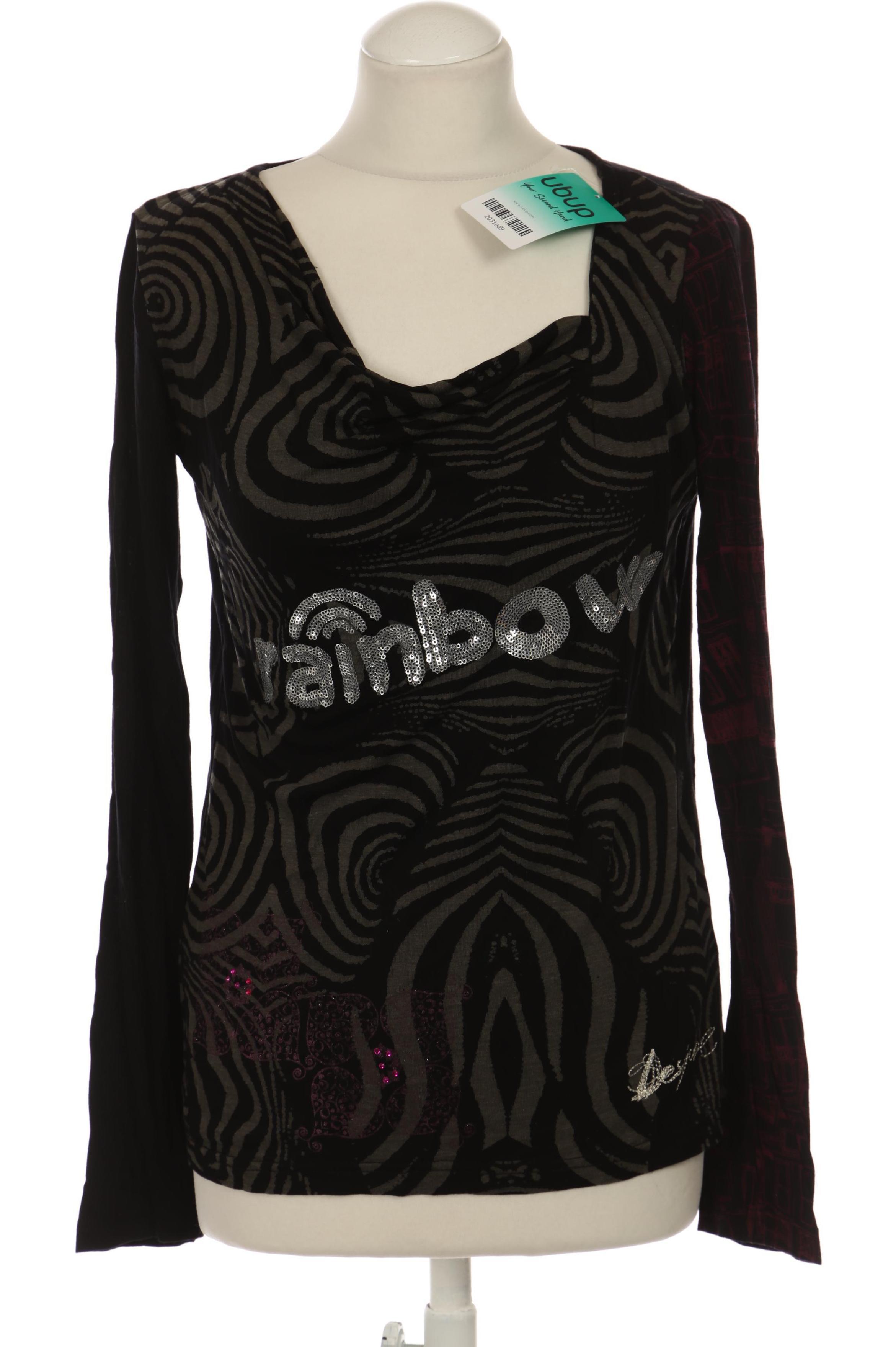 

Desigual Damen Langarmshirt, schwarz, Gr.
