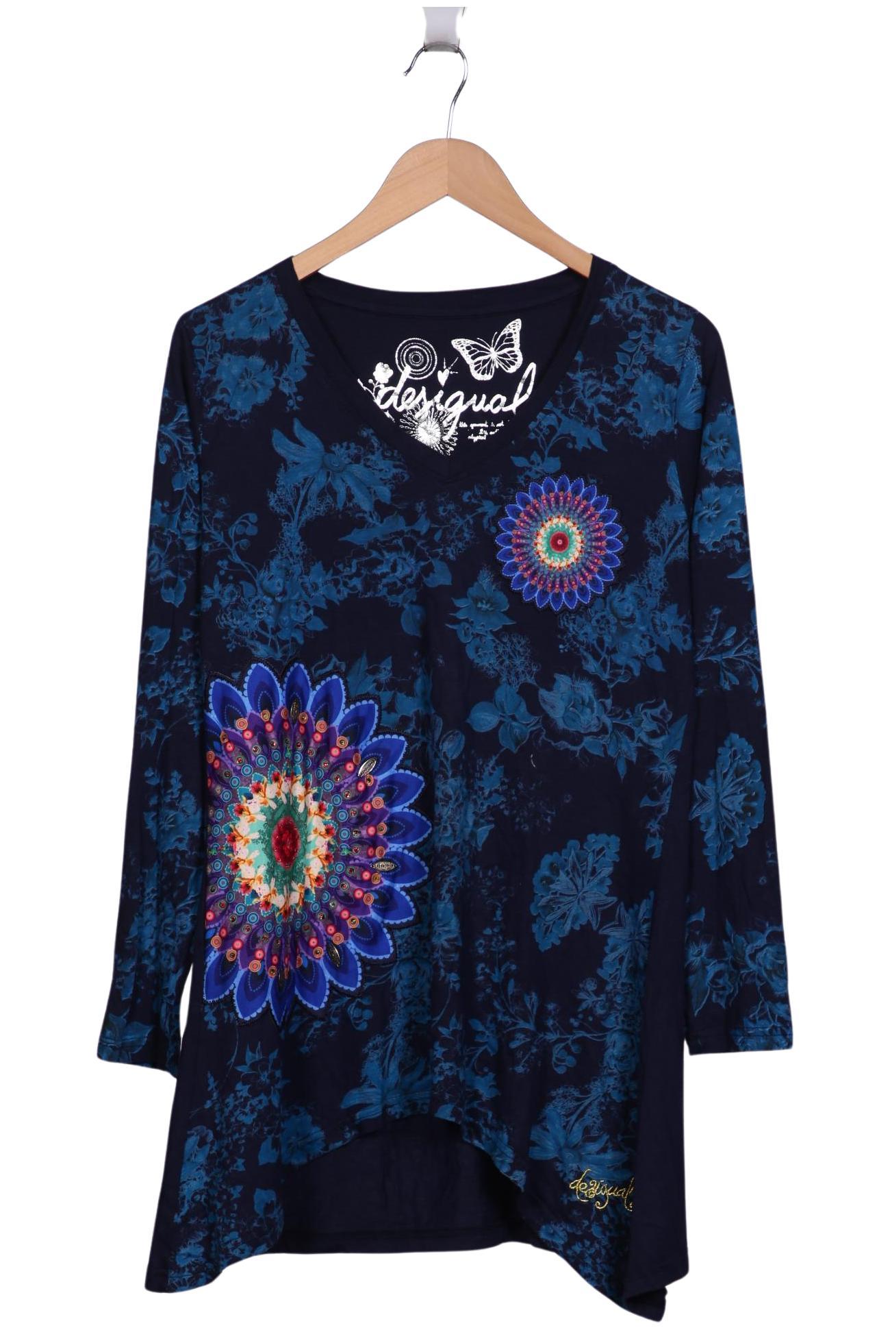 

Desigual Damen Langarmshirt, marineblau, Gr. 44