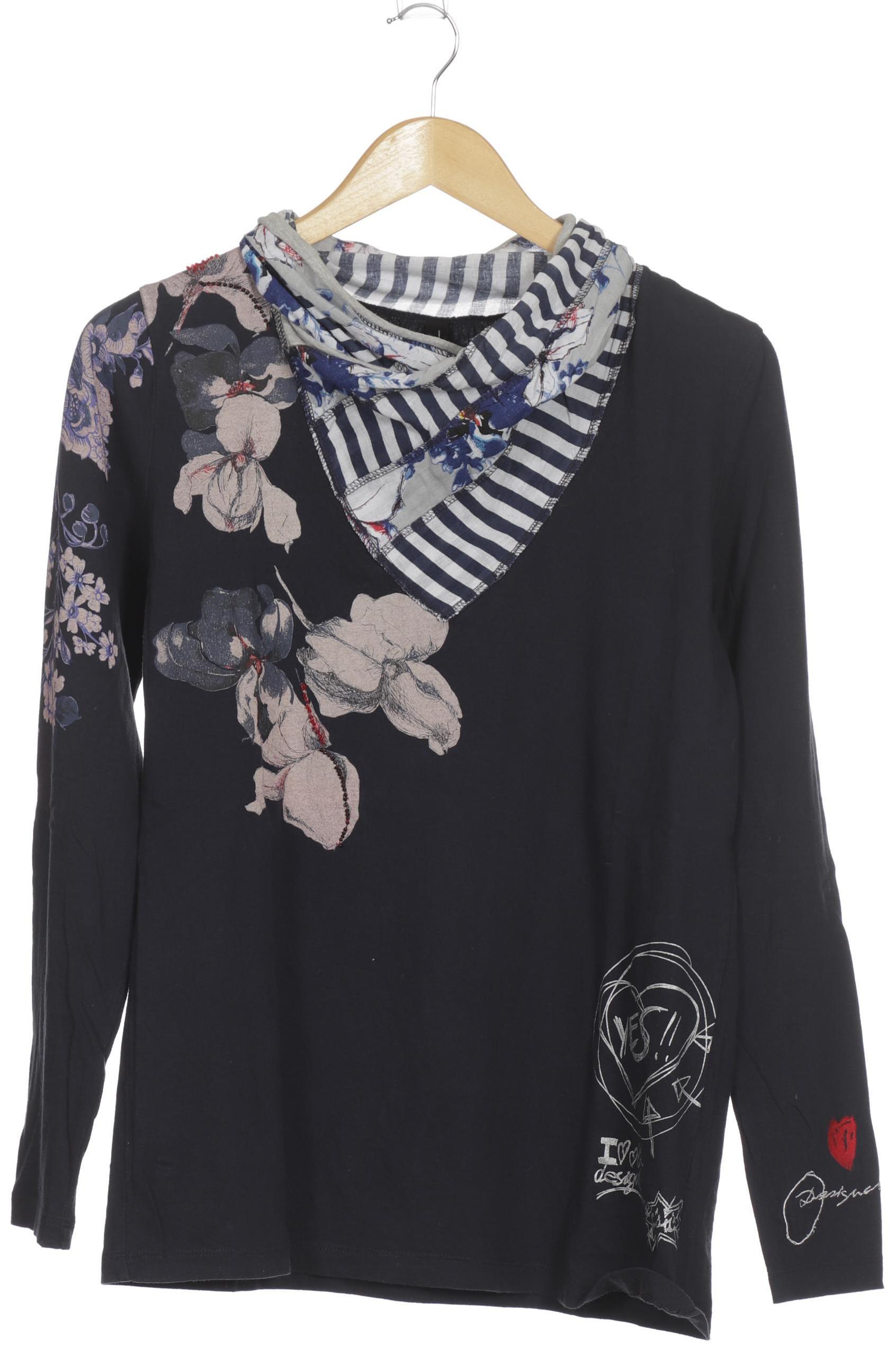

Desigual Damen Langarmshirt, blau, Gr.