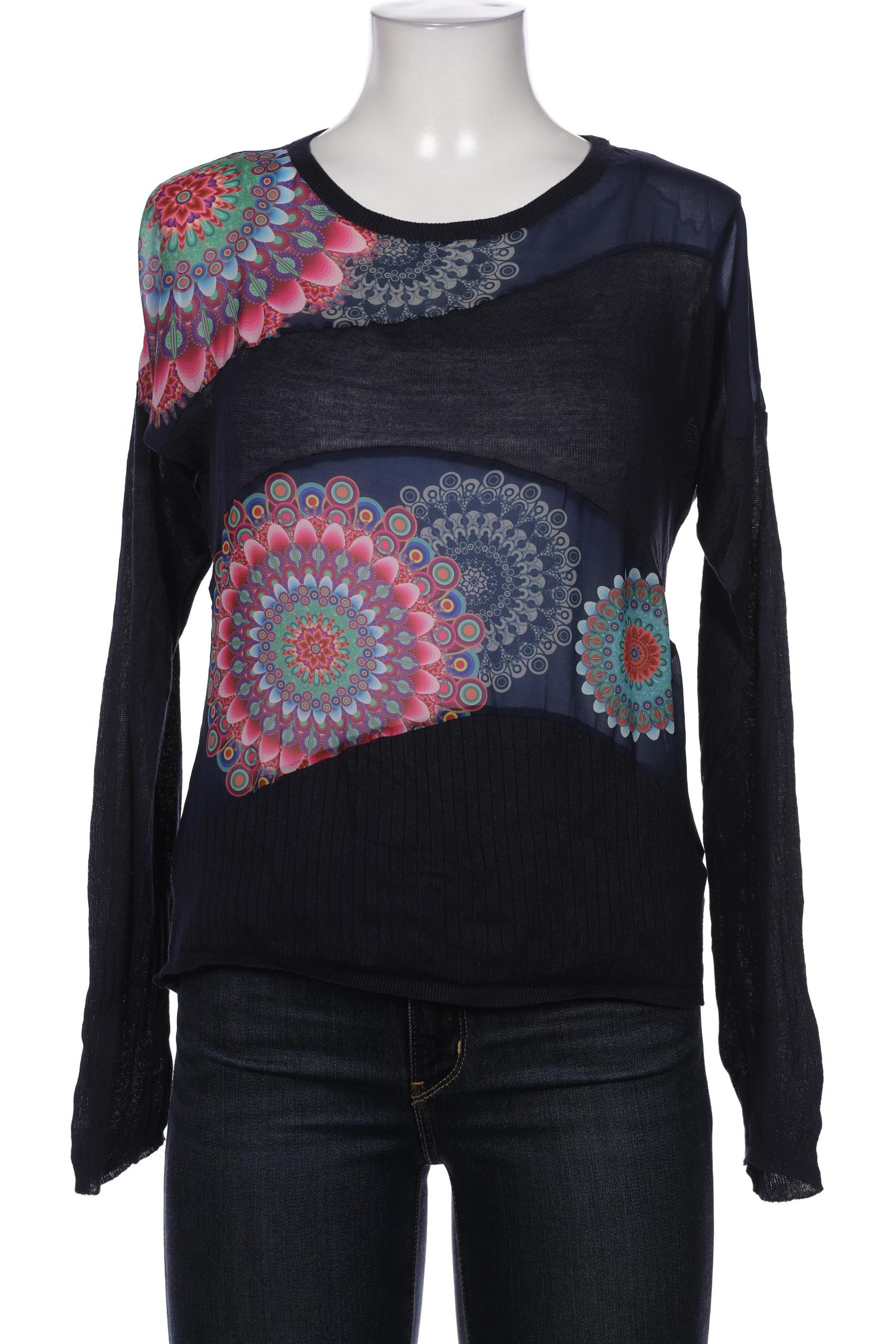 

Desigual Damen Langarmshirt, marineblau, Gr. 38