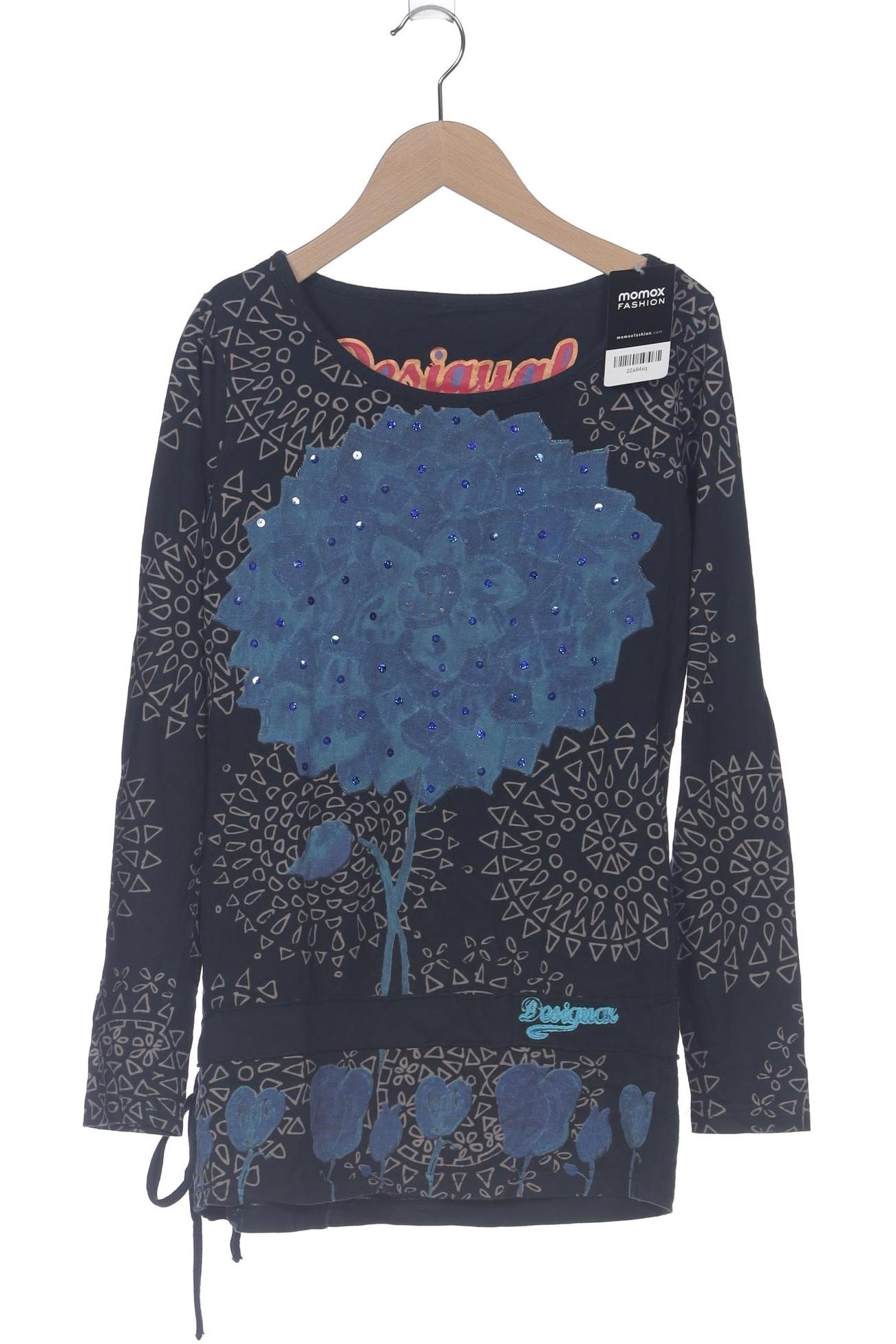 

Desigual Damen Langarmshirt, marineblau, Gr. 36