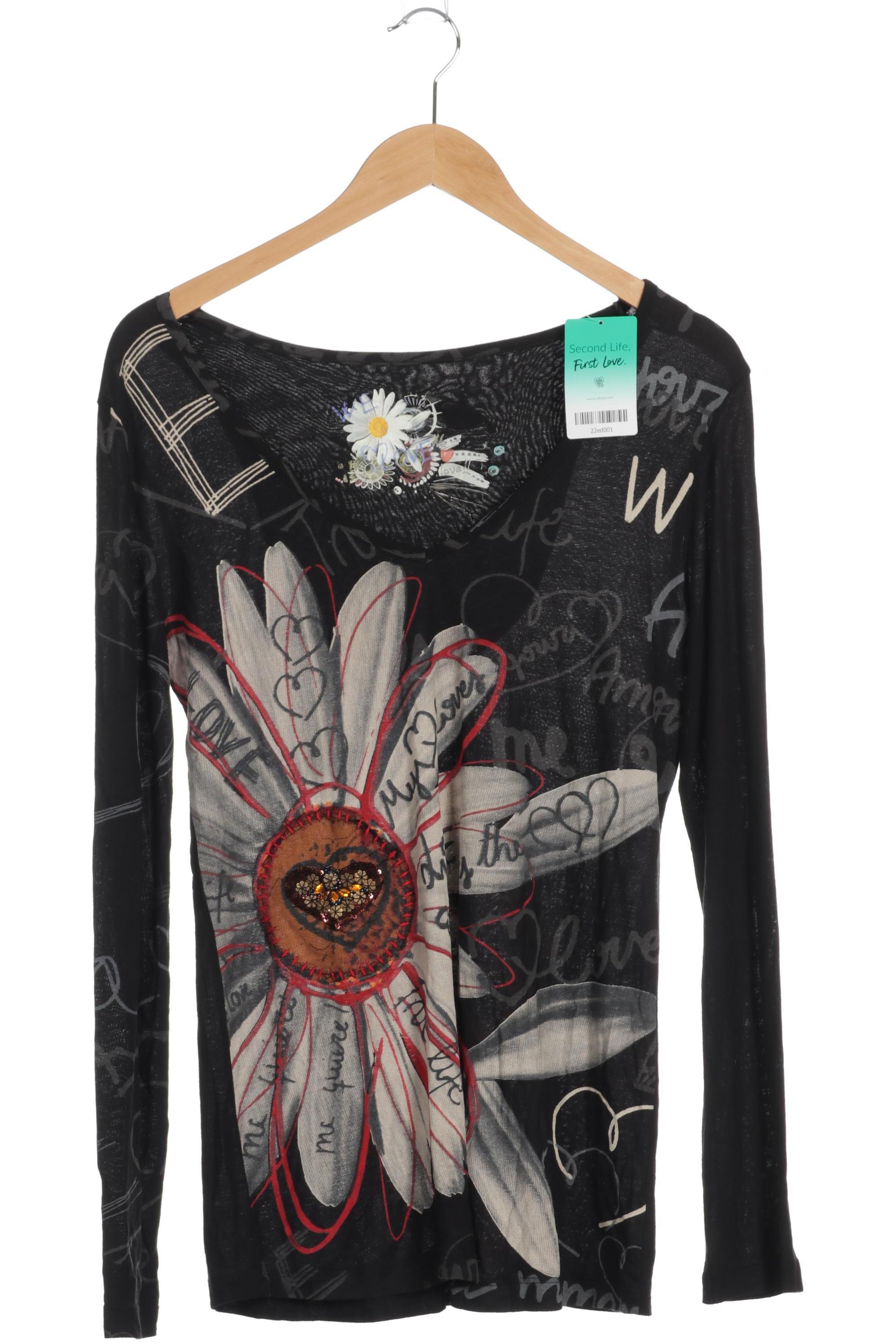 

Desigual Damen Langarmshirt, schwarz, Gr.
