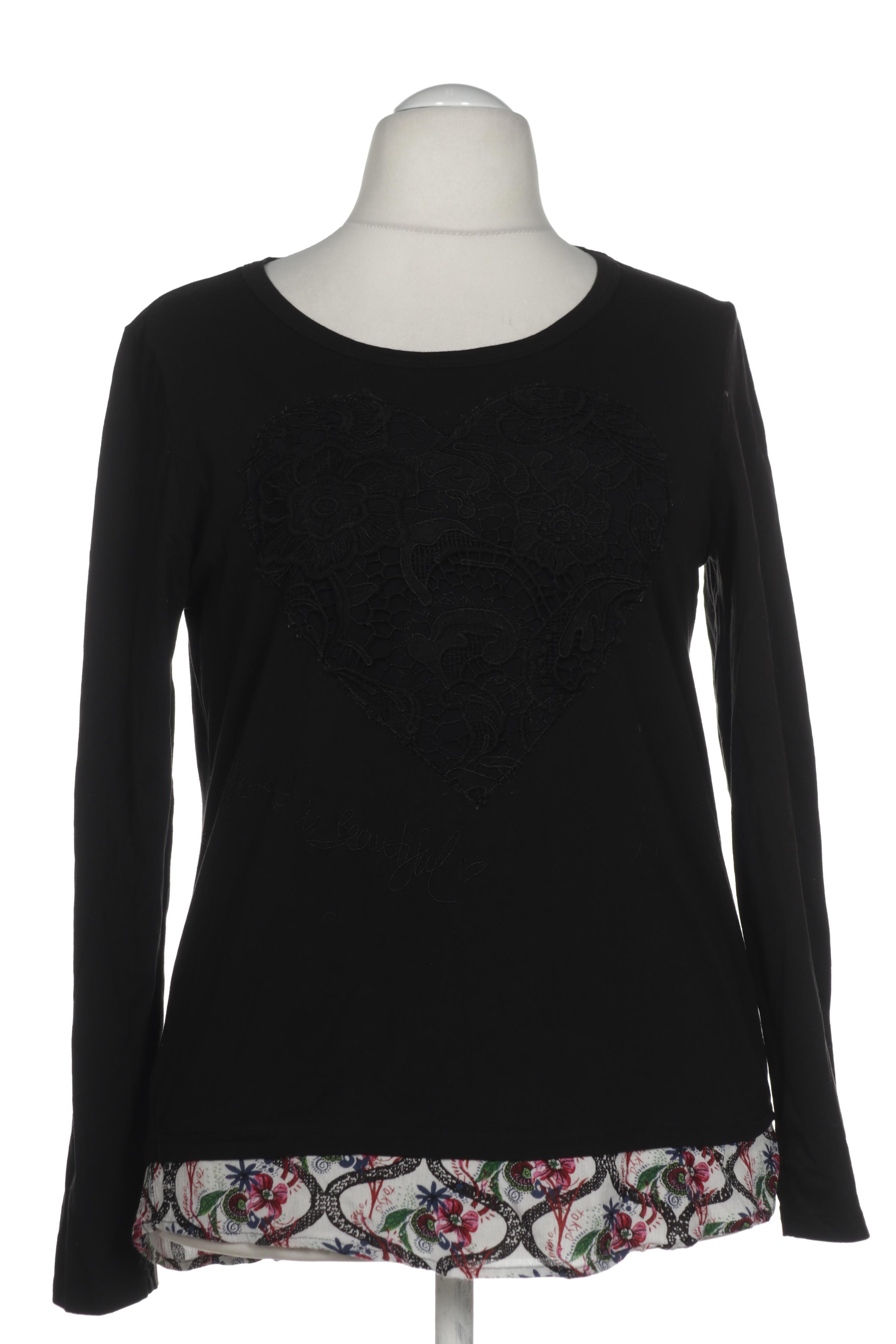 

Desigual Damen Langarmshirt, schwarz, Gr.
