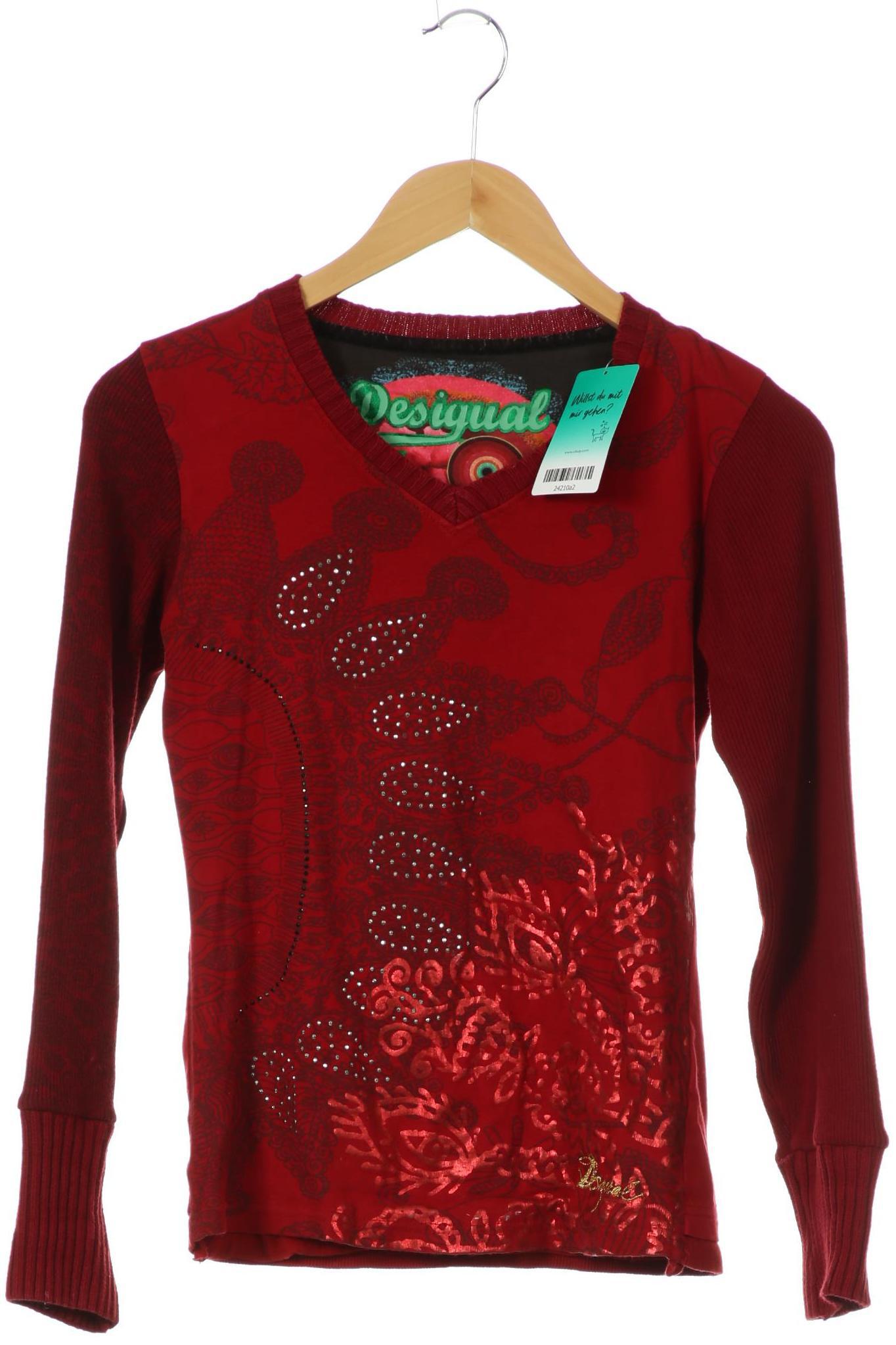 

Desigual Damen Langarmshirt, rot, Gr.